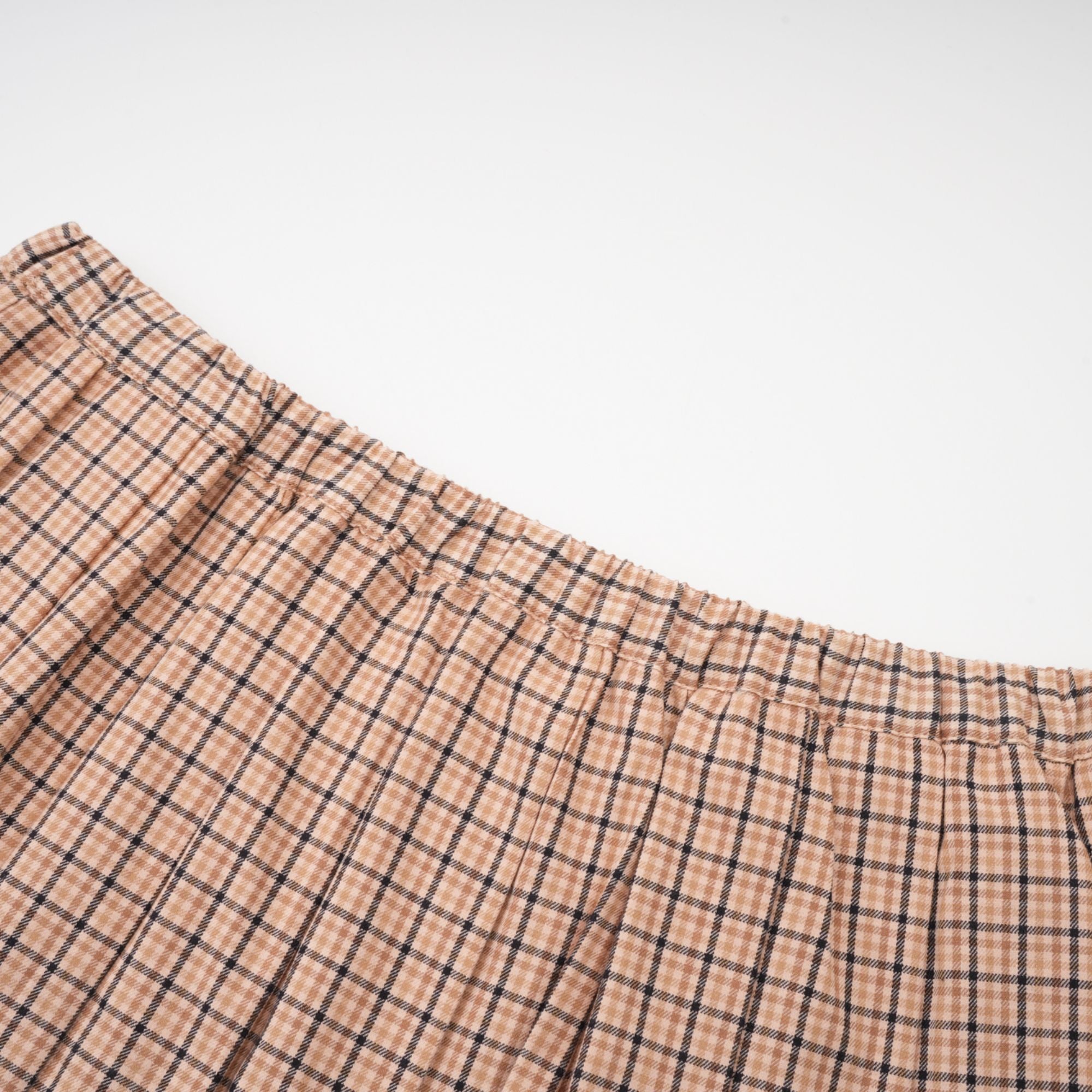 Fabienne checked-pattern pleated skirt