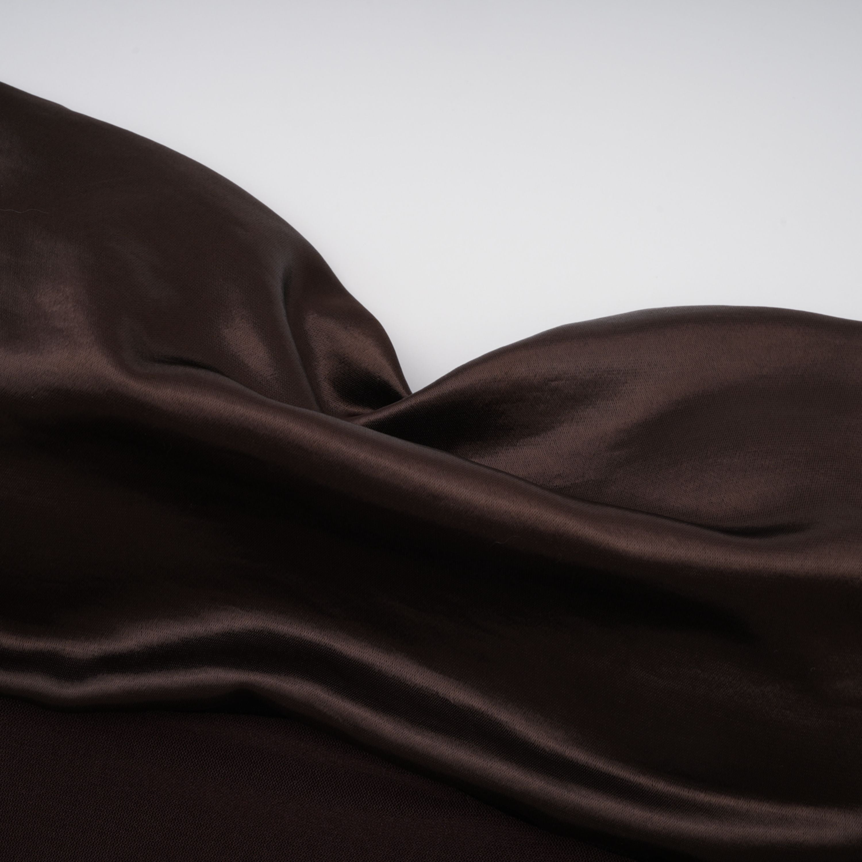 Gitta Brown Off Shoulder Satin Maxi Gown