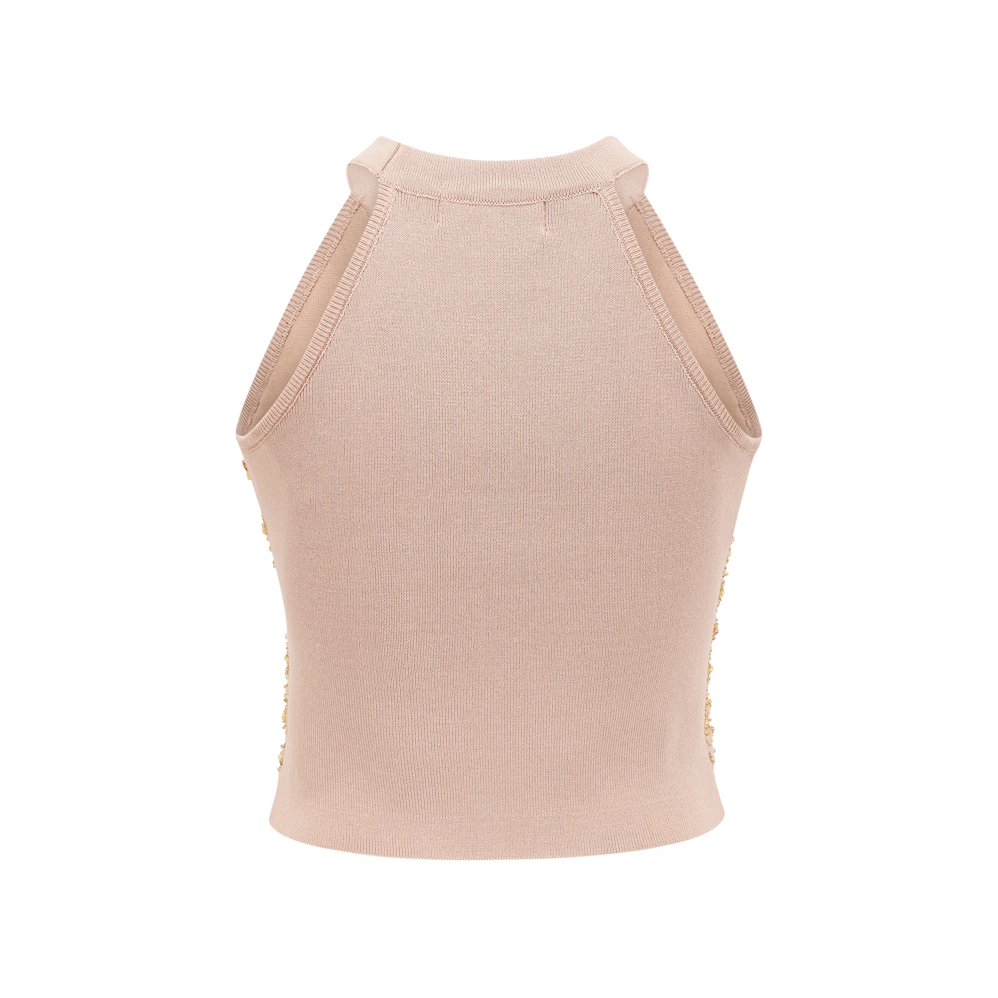 Juliette faux-pearl embellished knit vest