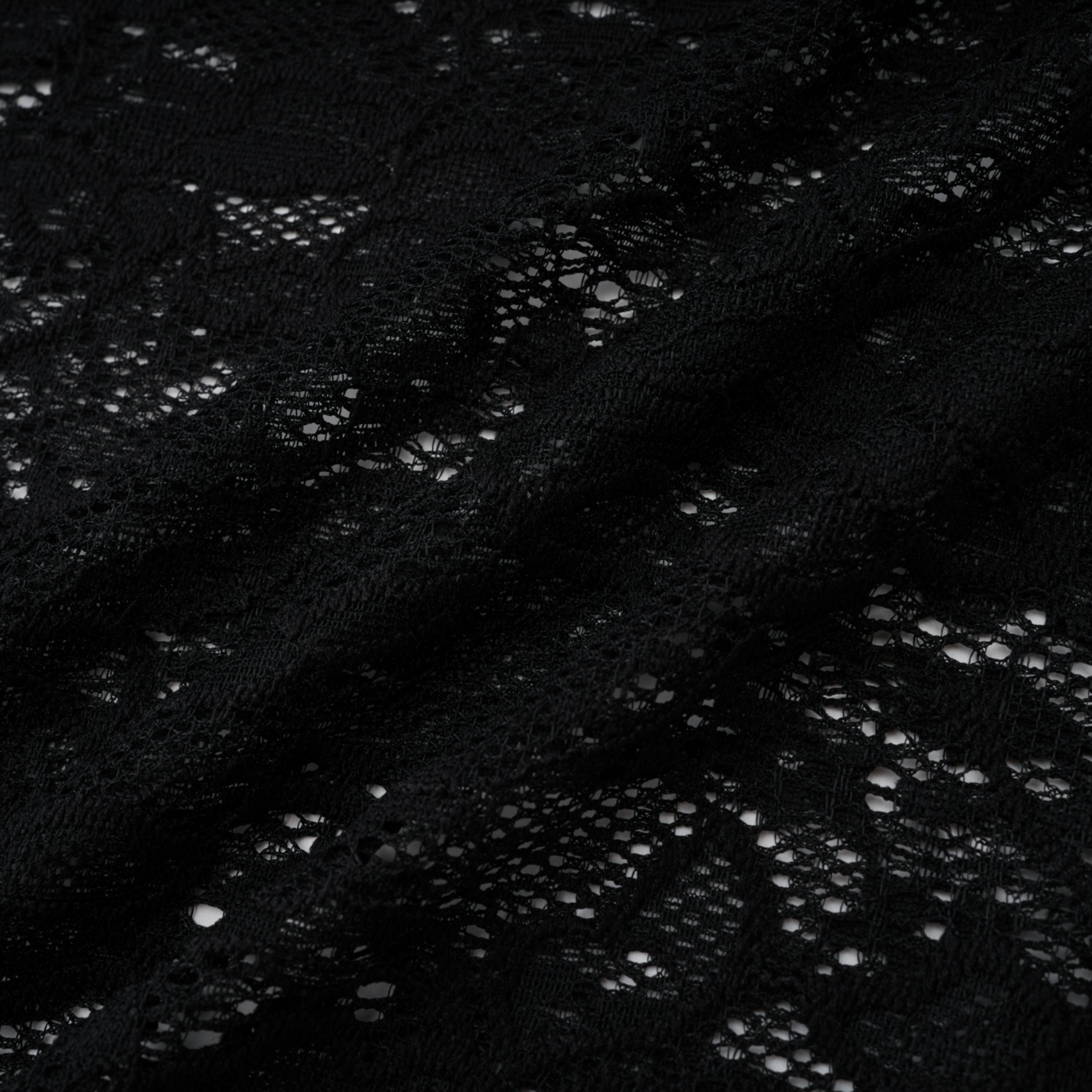 طقم فريدا الأسود شبه الشفاف من الدانتيل المكون من بودي سوت وتنورة