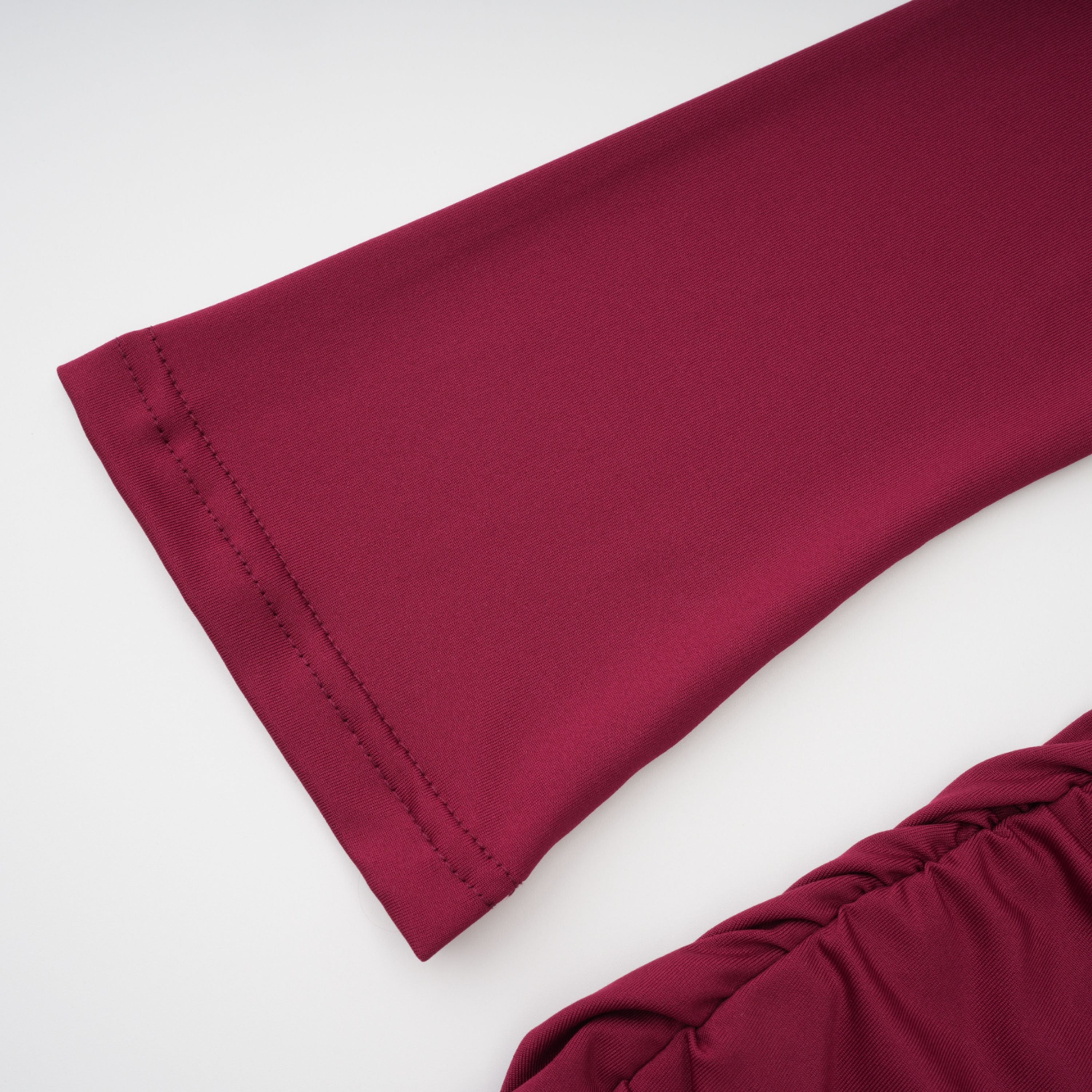 Anastasia Burgundy One Shoulder Gathered Maxi Dress