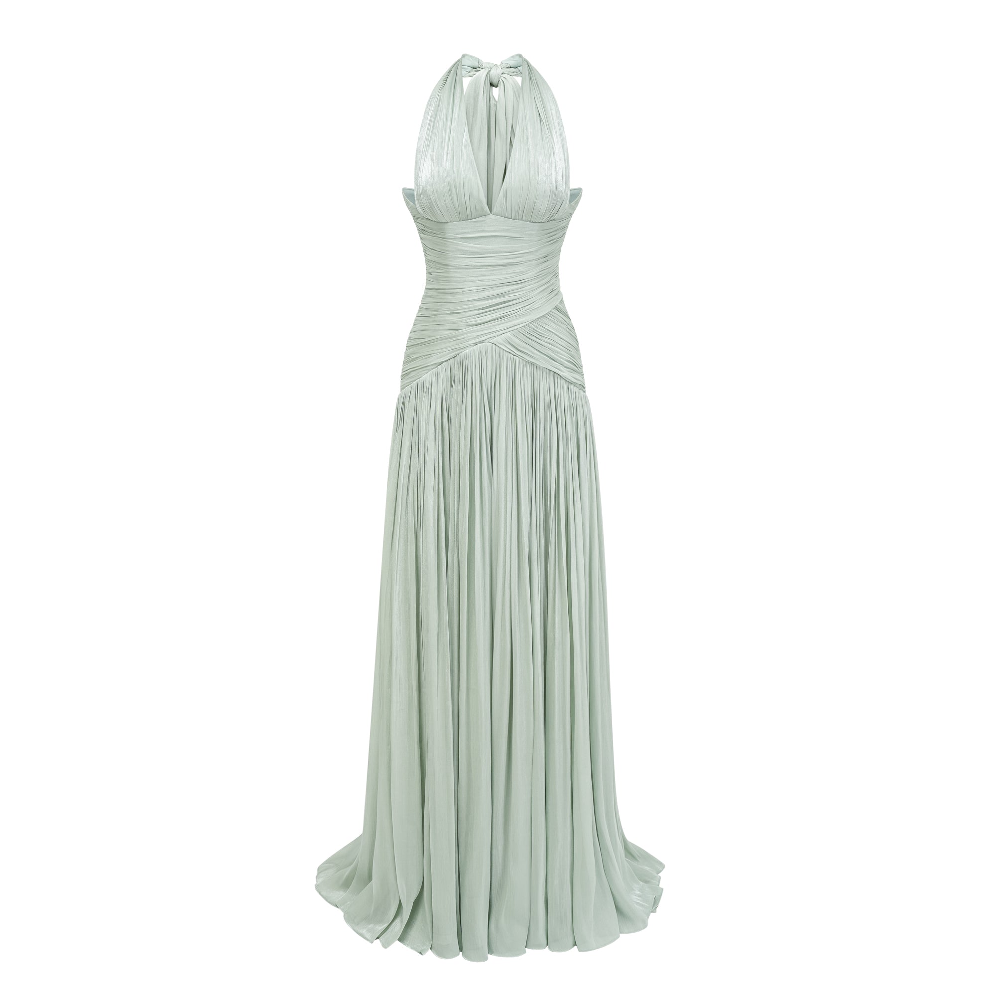 Uranie Mint Green Gathered Maxi Dress