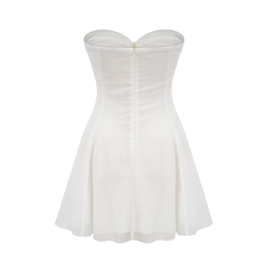 cut-out off-shoulder flared mini dress