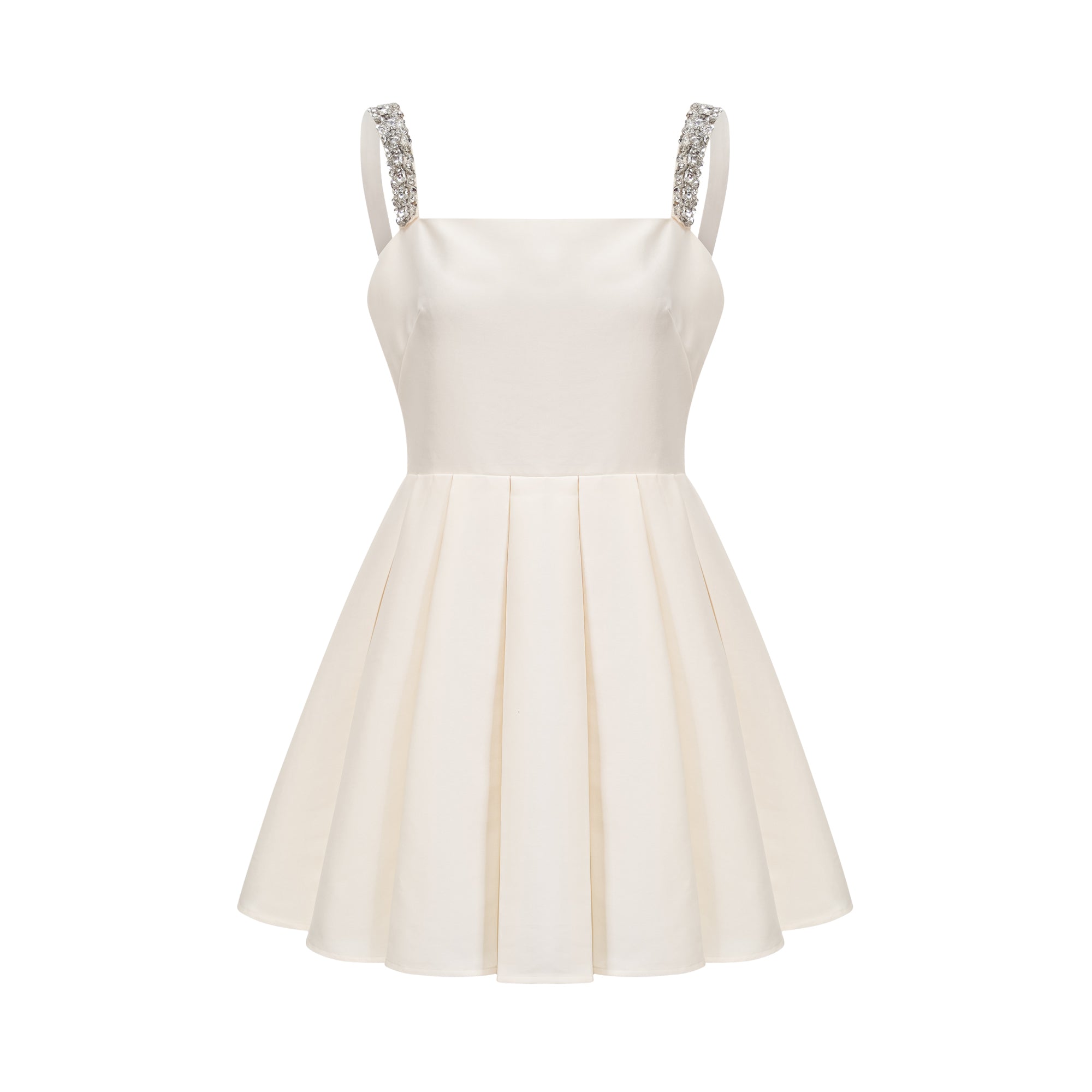 Ludivine crystal-embellished pleated dress