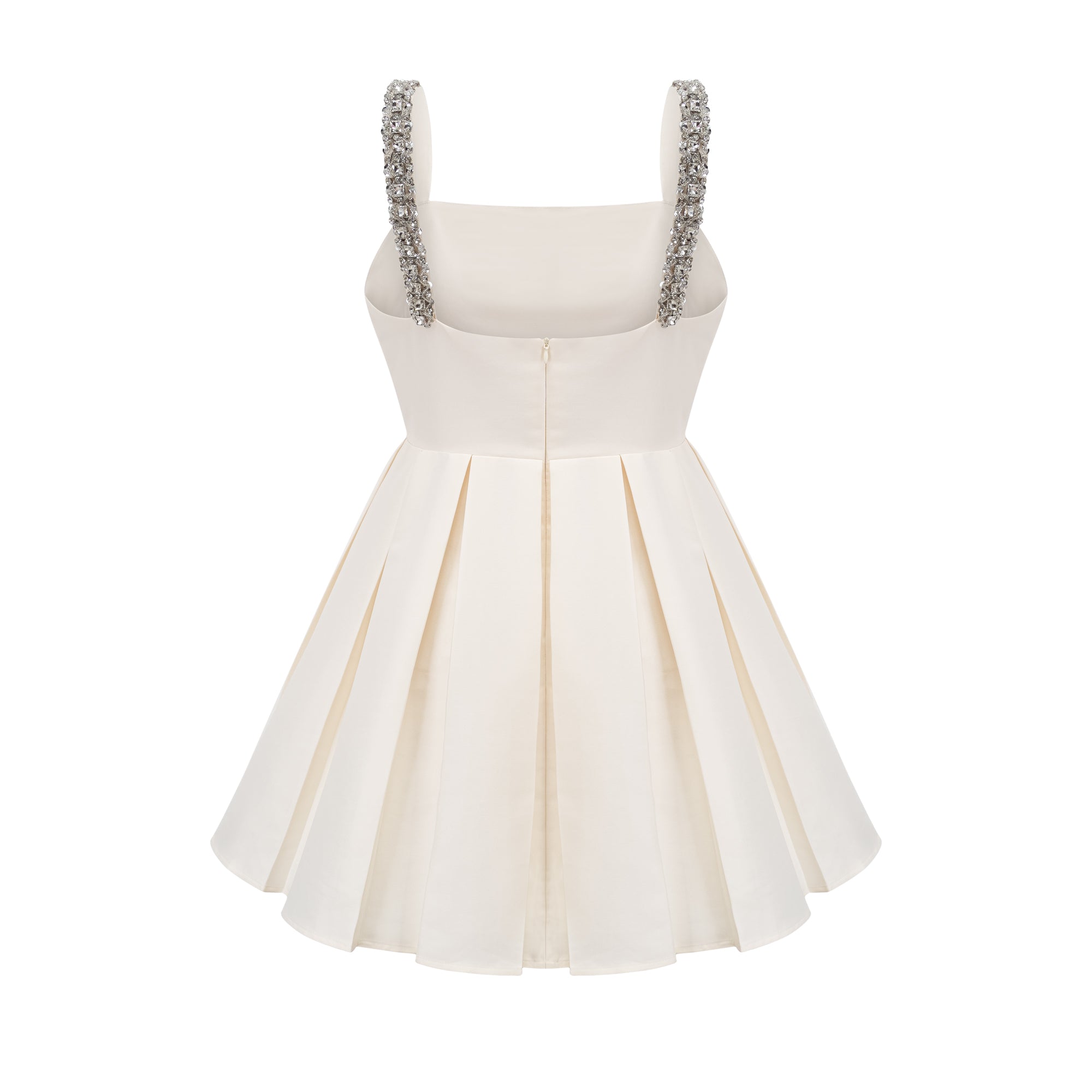 Ludivine crystal-embellished pleated dress