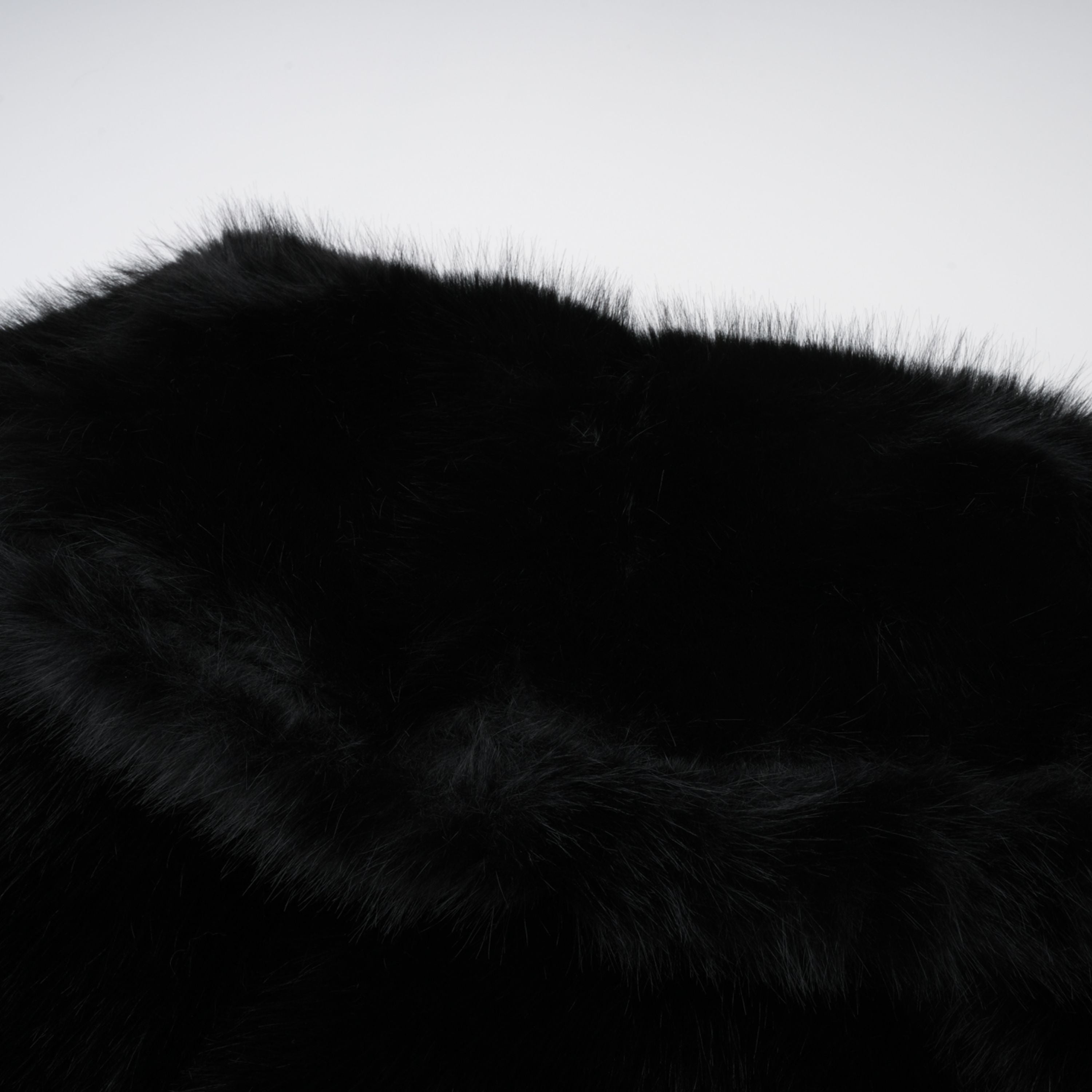 Alberta Black Faux-Fur Corset Panel Jacket