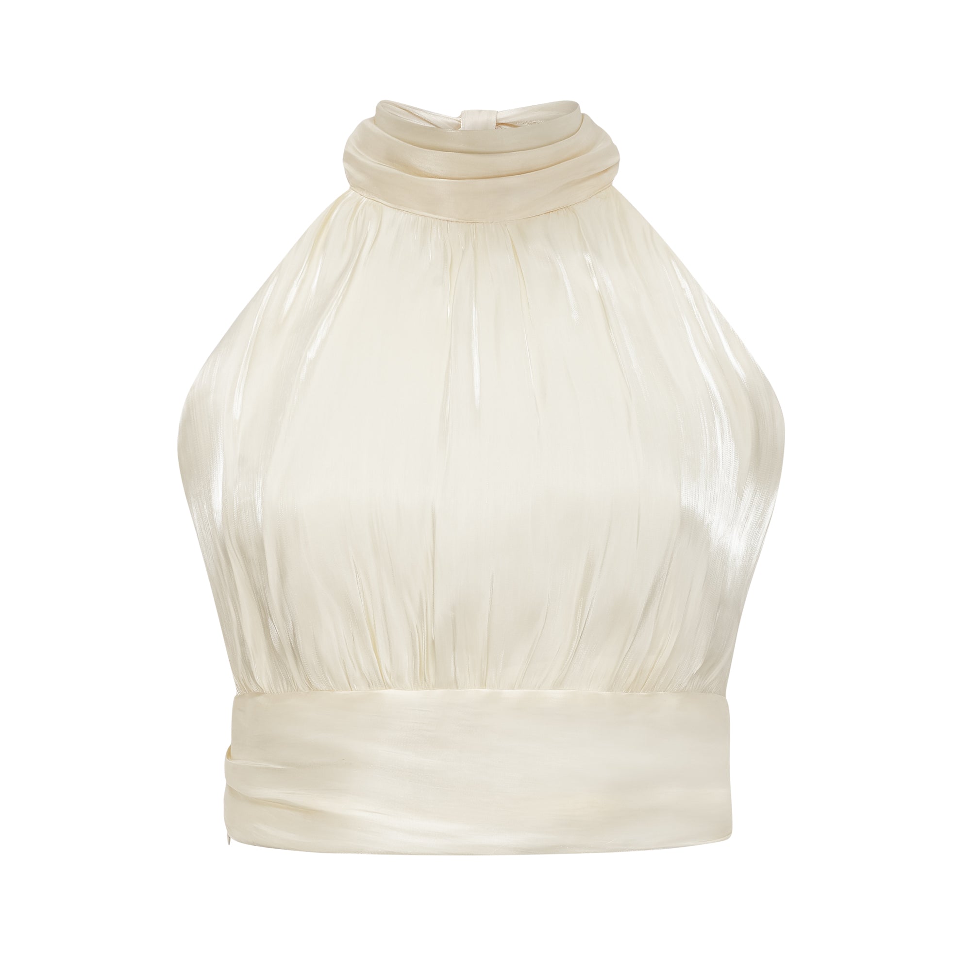 Céline white pleated top & skirt matching set