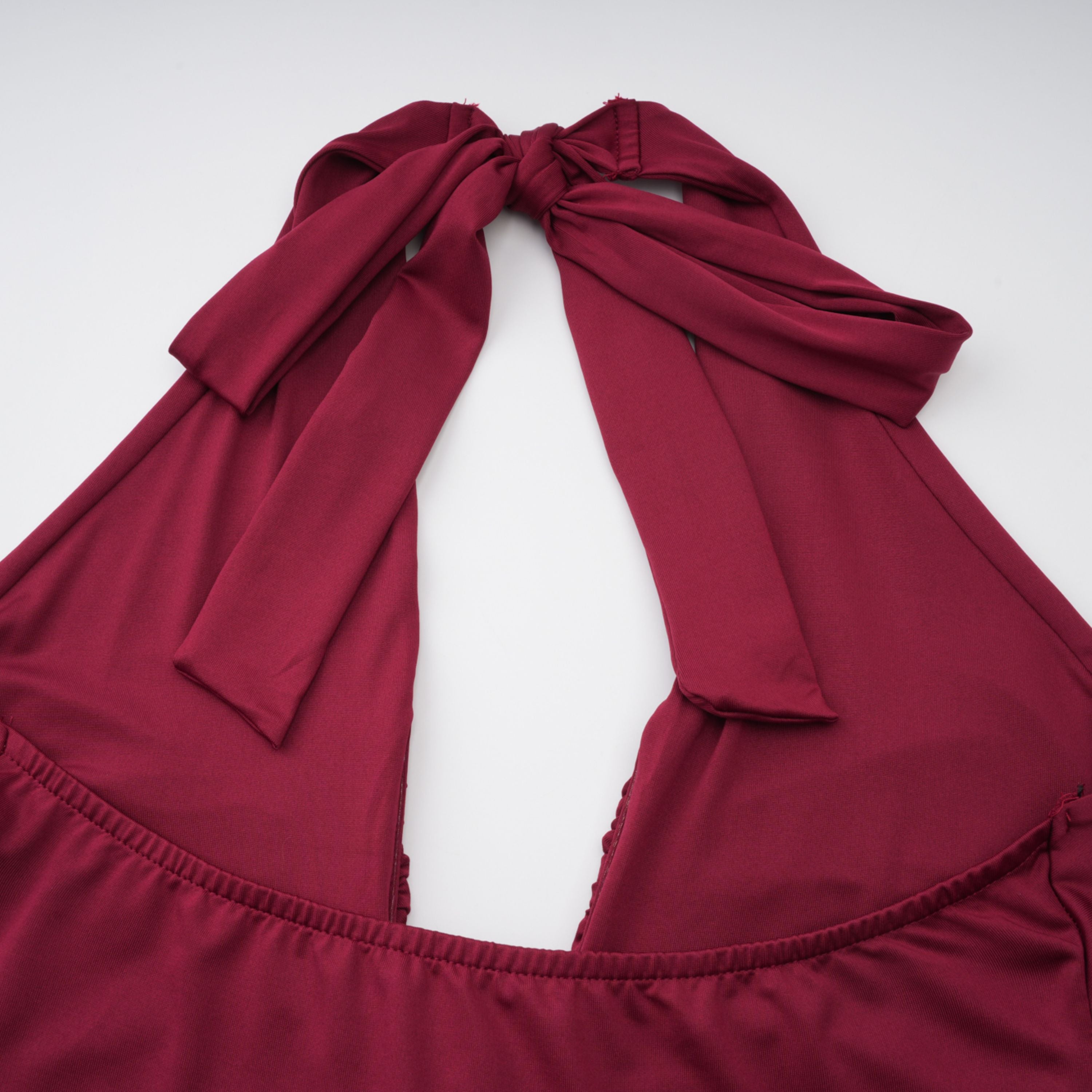 Aiglantine Halterneck Ruched Maxi Dress