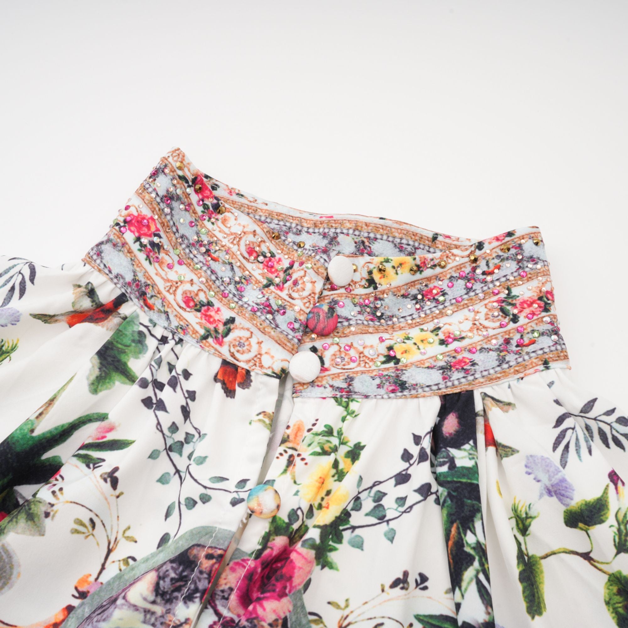 Anabella floral-print blouse & shorts matching set