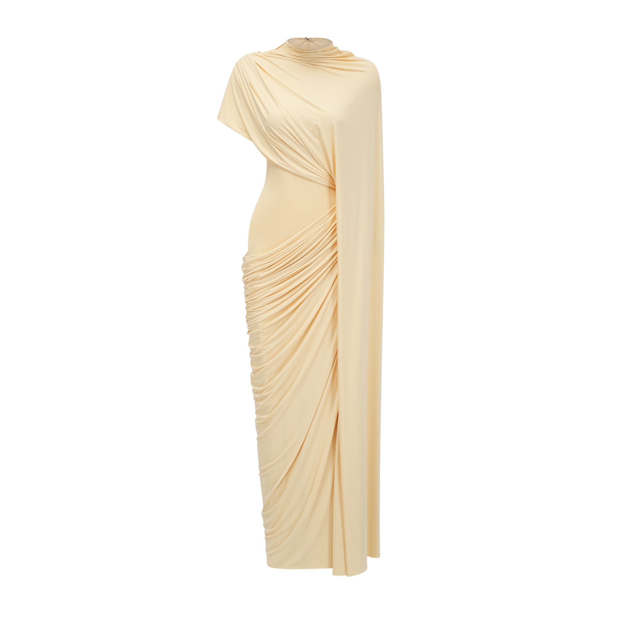 Fenella Asymmetrical Draped Cape & Dress Matching Set