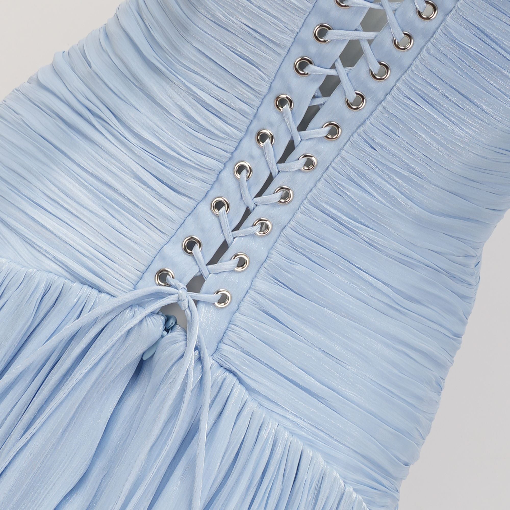 فستان ماكسي أزرق لامع من Térébenthine