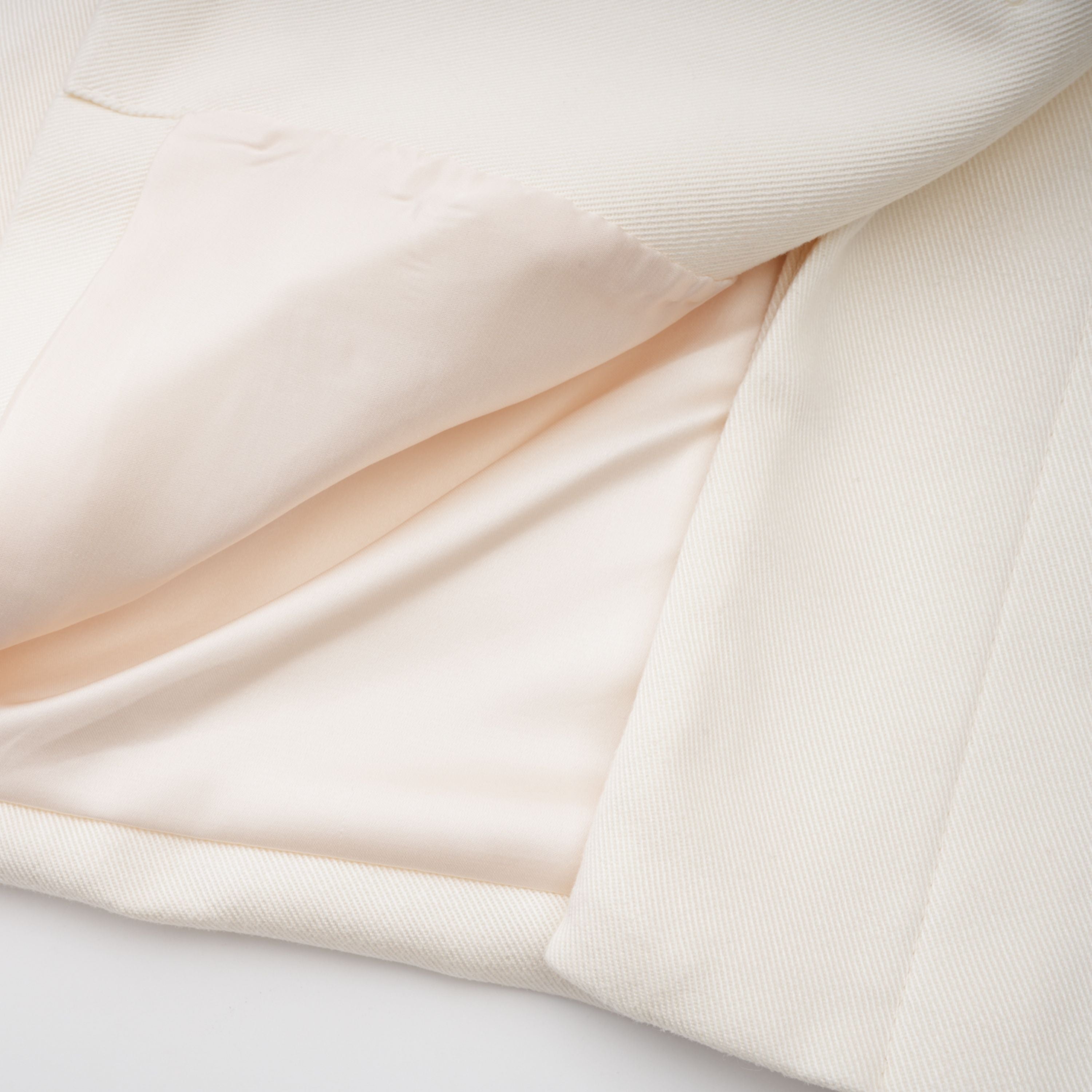 Ambre Cream White Belted Trench Coat