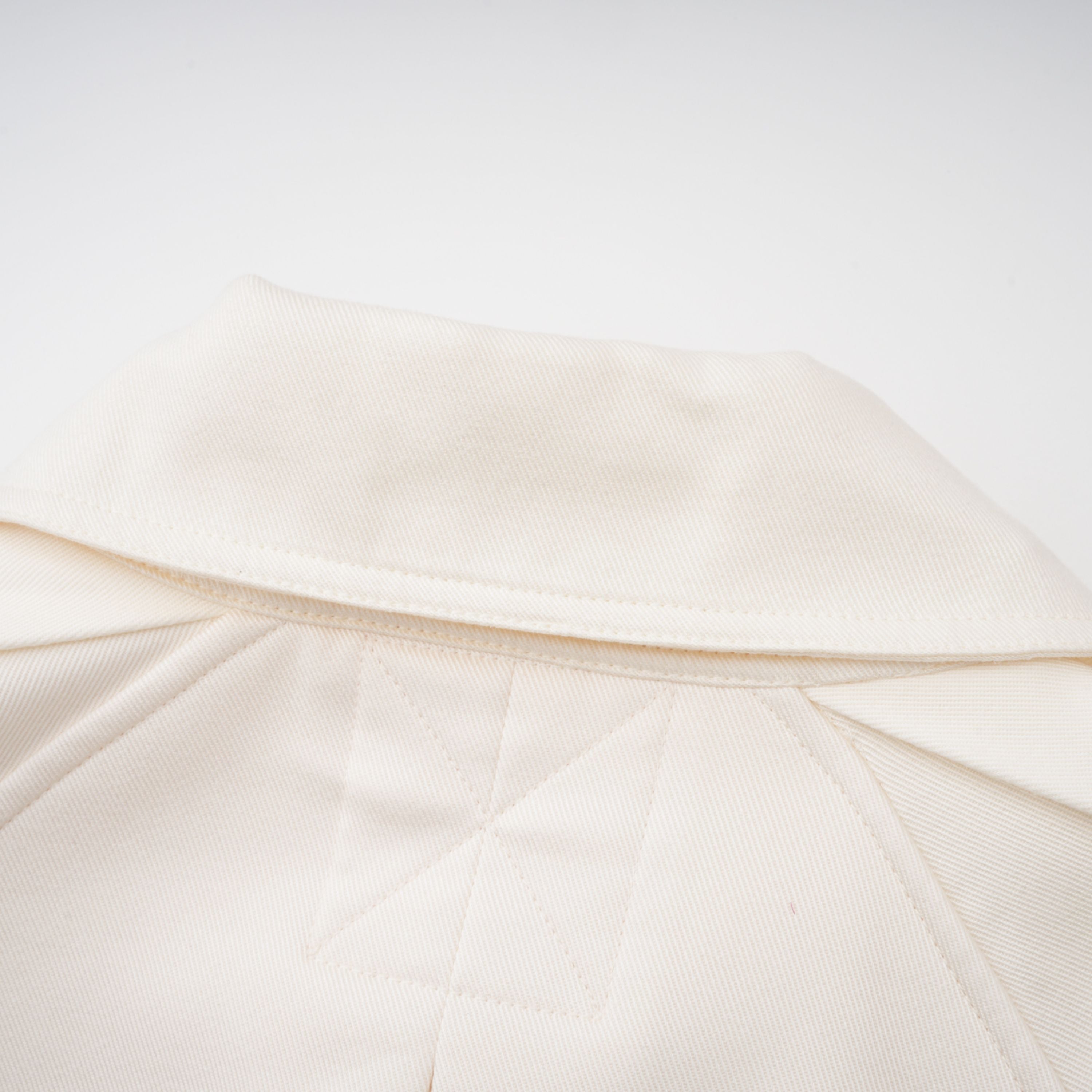 Ambre Cream White Belted Trench Coat