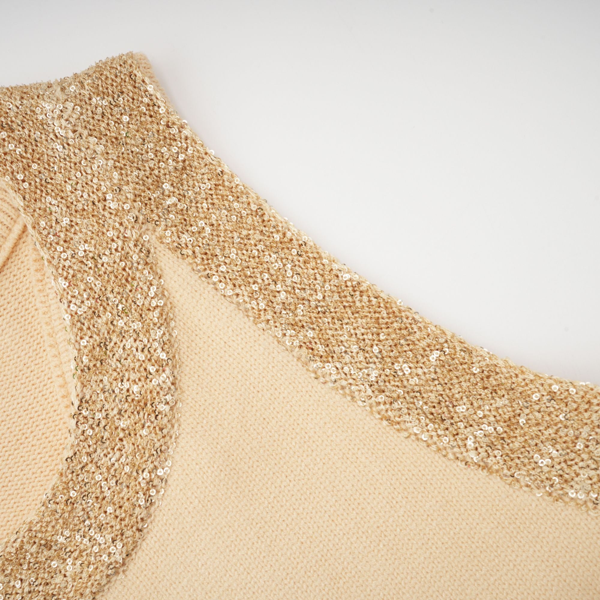 Cyrielle wool sequined embellished vest top