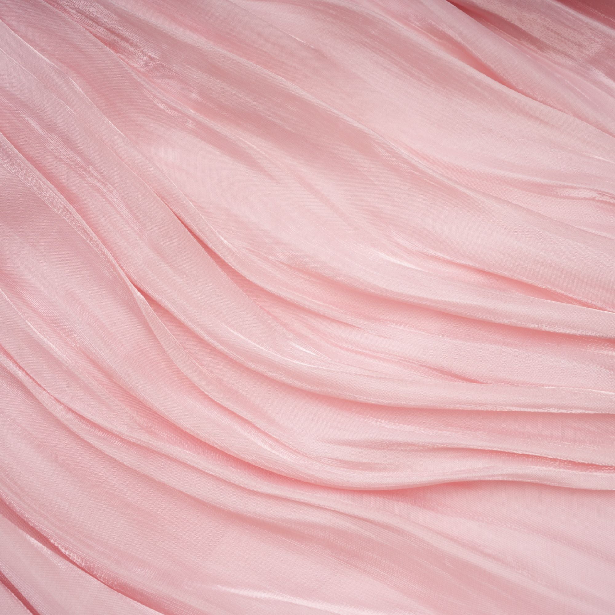 Sarolta Pink Glossy Ruched Maxi Dress