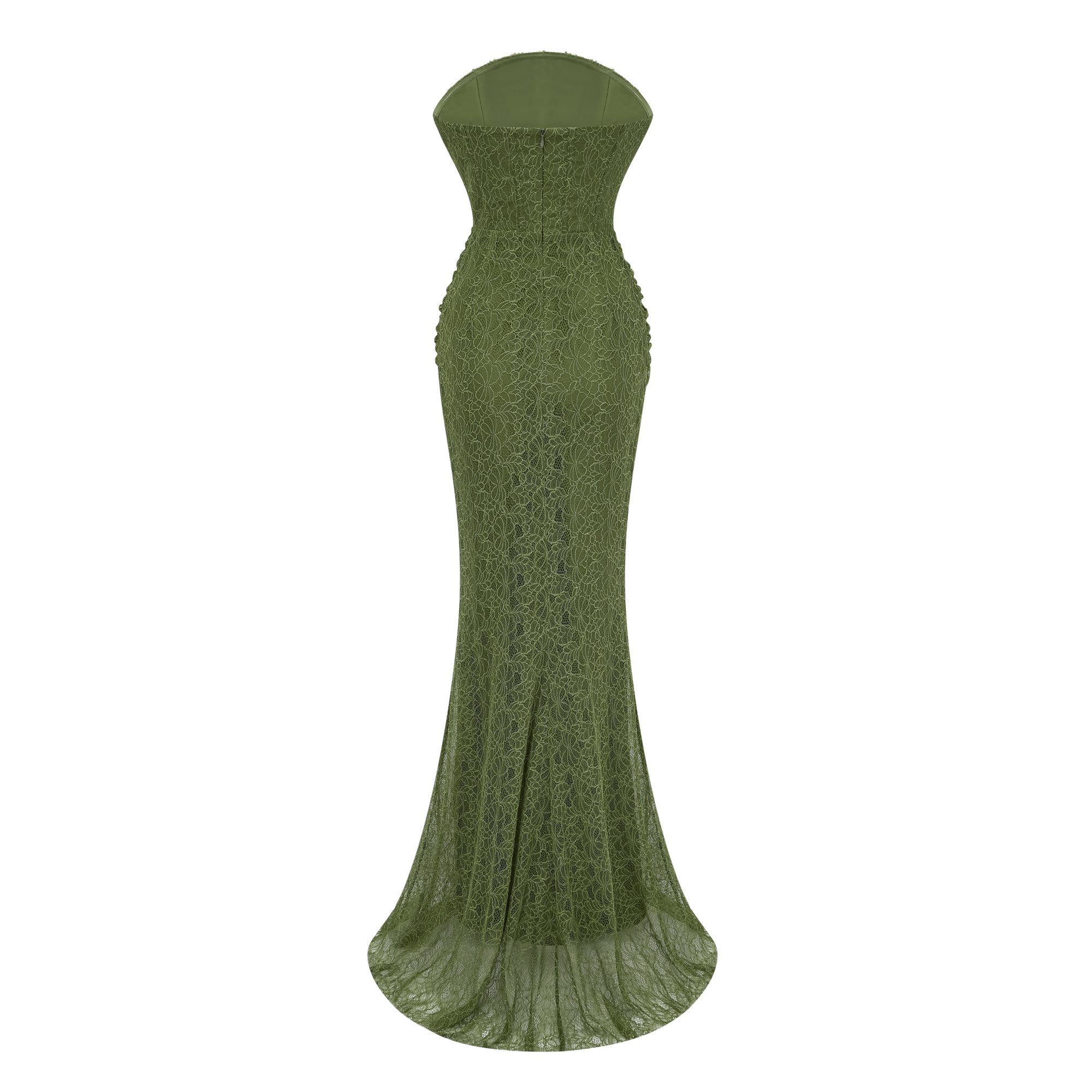 Franziska Green Embellished Corset Maxi Dress (Without Gloves)
