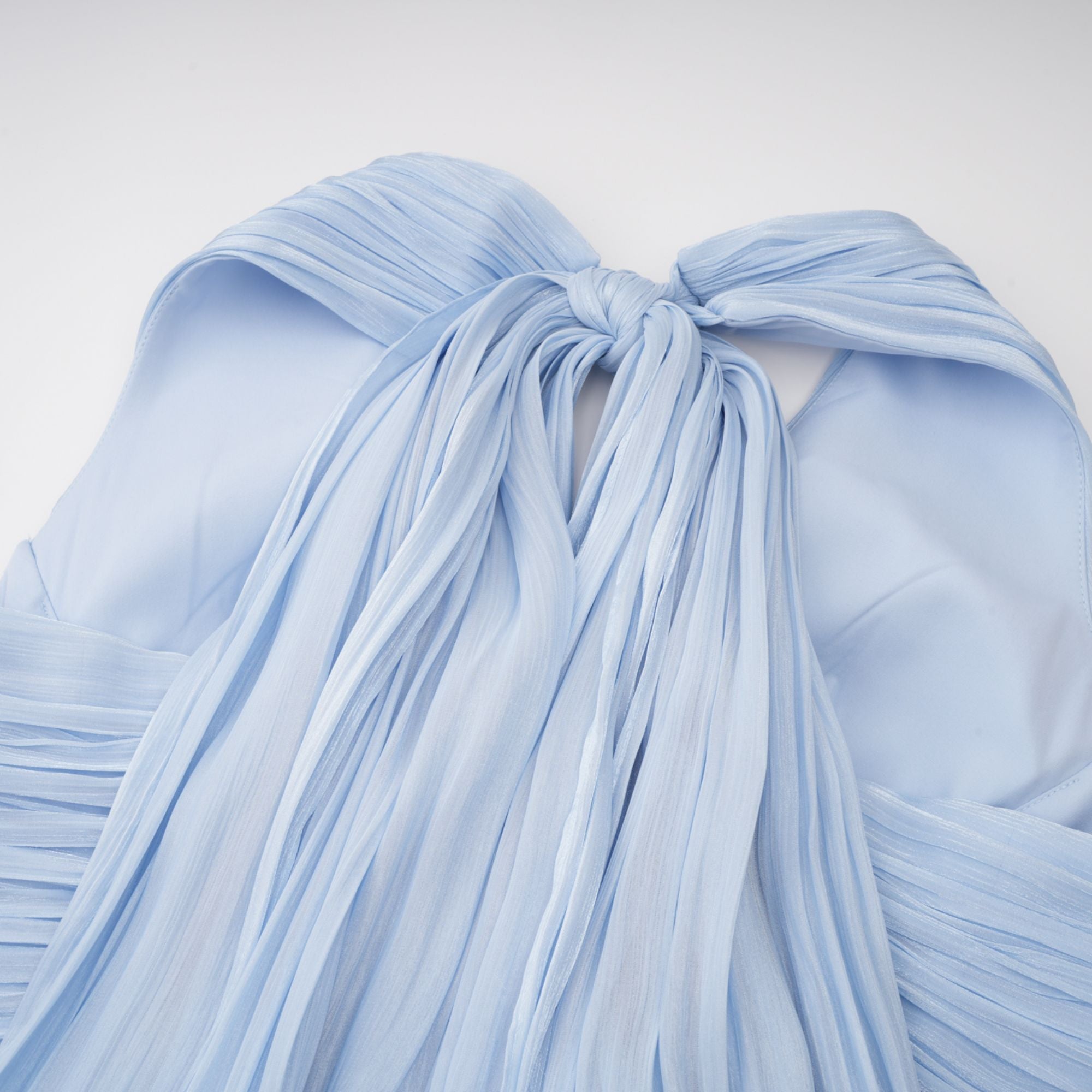 فستان ماكسي أزرق لامع من Térébenthine