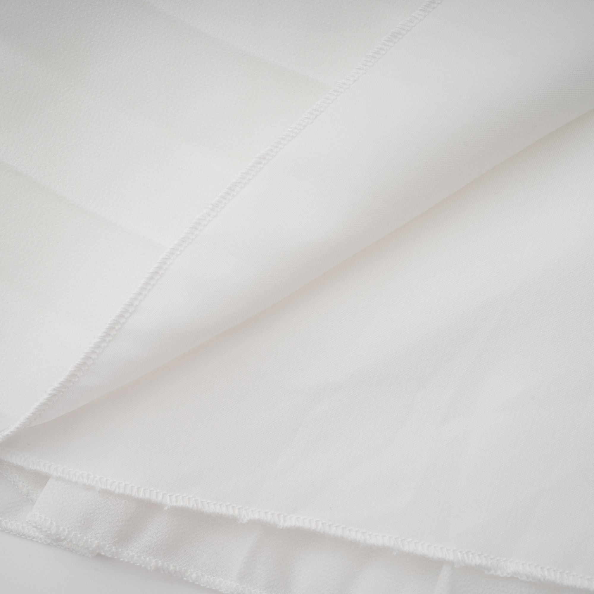 Doux White Ruffled Trim Pleated Midi Dress