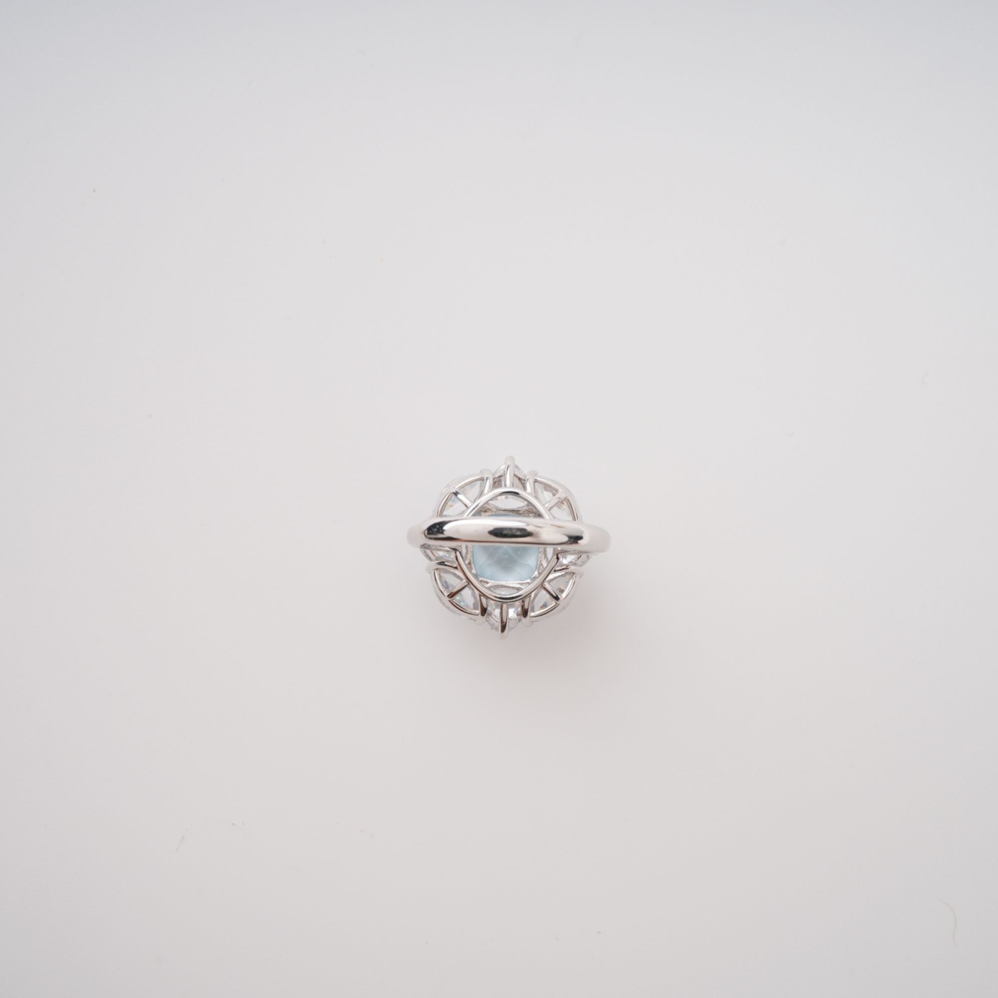 Daphné Blue Sterling Silver Adjustable Gemstone Ring