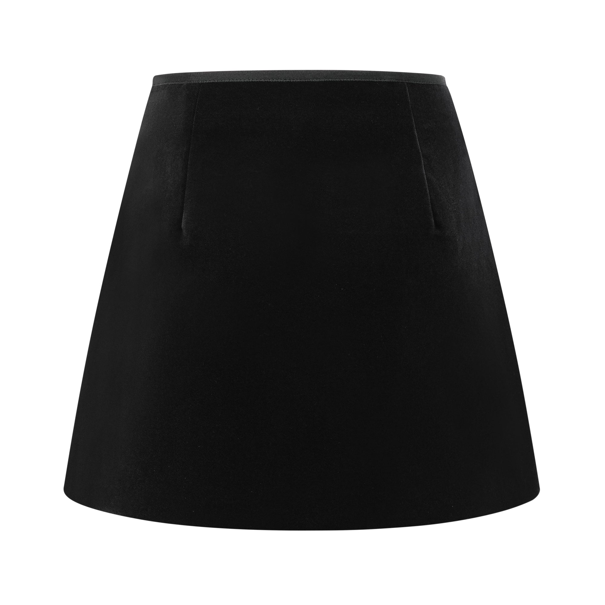 Camille faux-pockets crystal embellished skirt