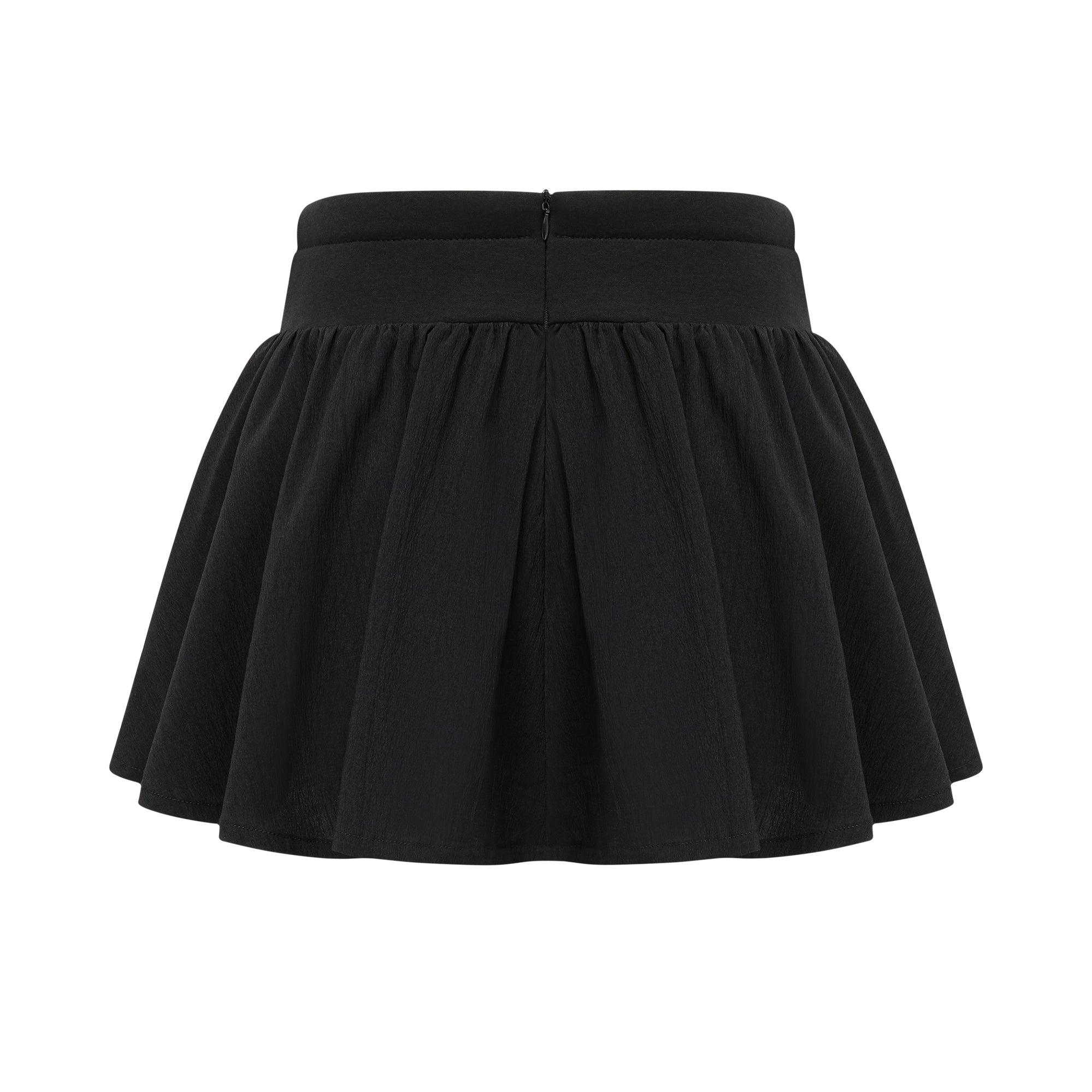 Amélie elastic-waistband pleated mini skirt