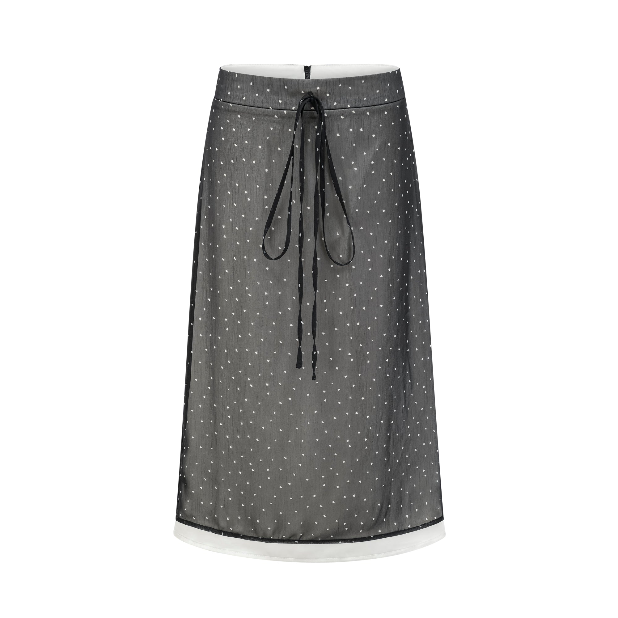 Gisèle tie-waisted polka-dot print skirt