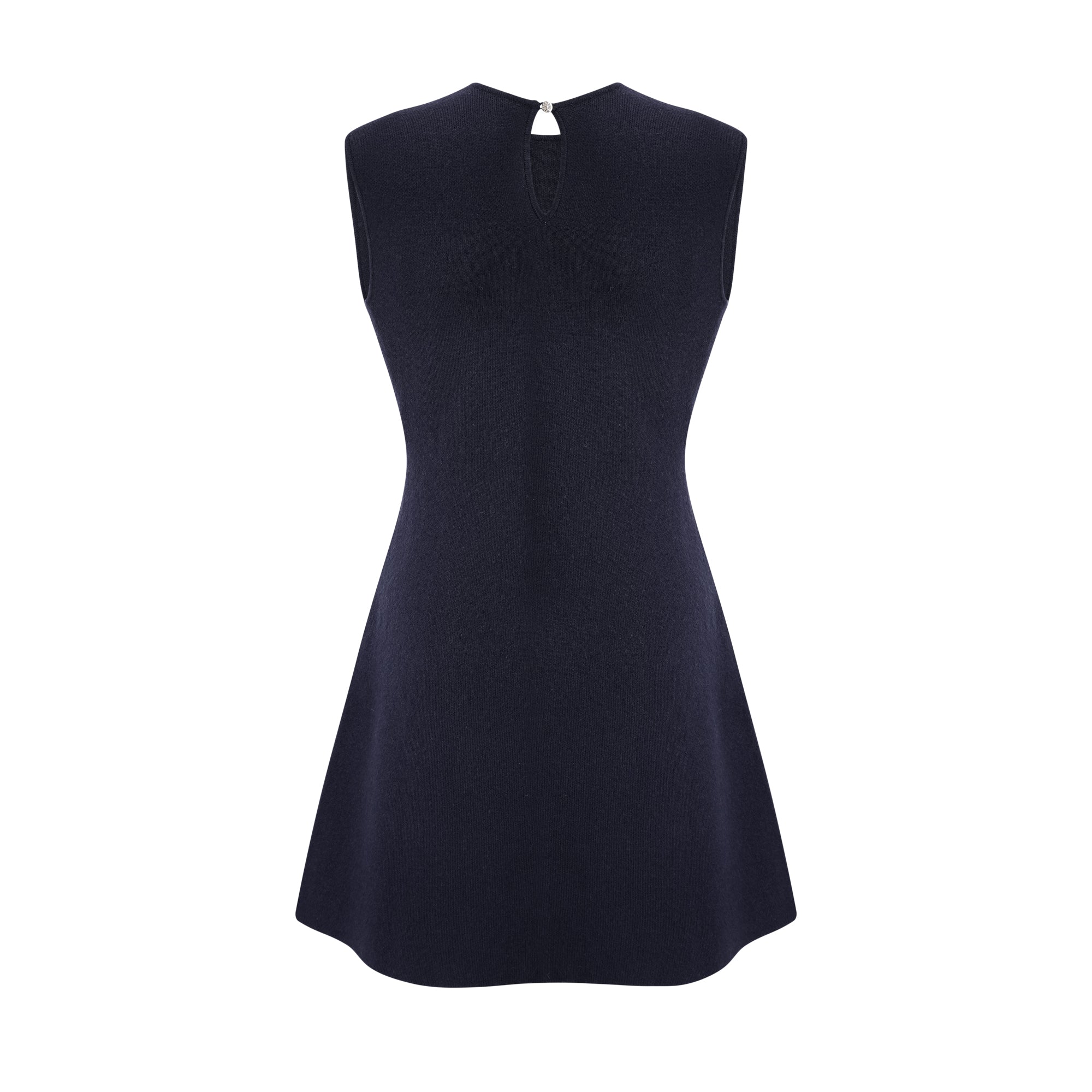 Clarisse dark-blue knitted top & dress matching set