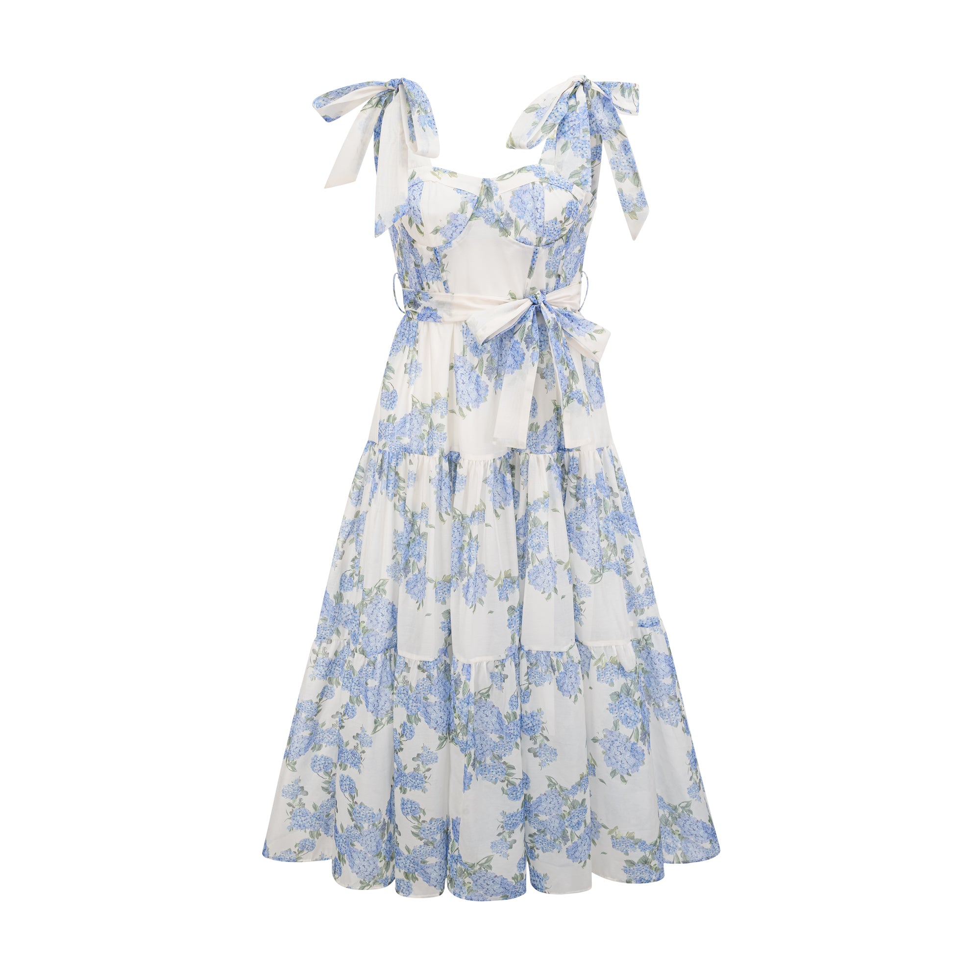 Sylvie floral-print pleated midi dress