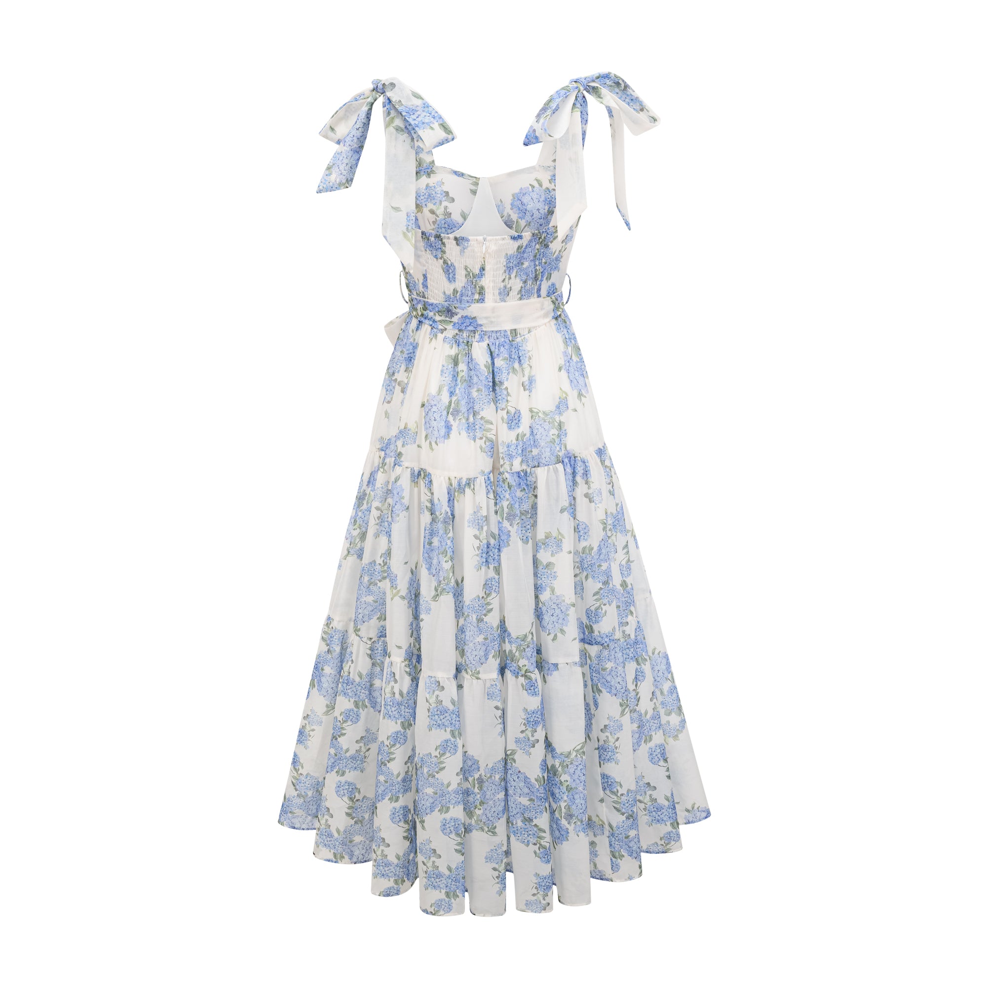 Sylvie floral-print pleated midi dress