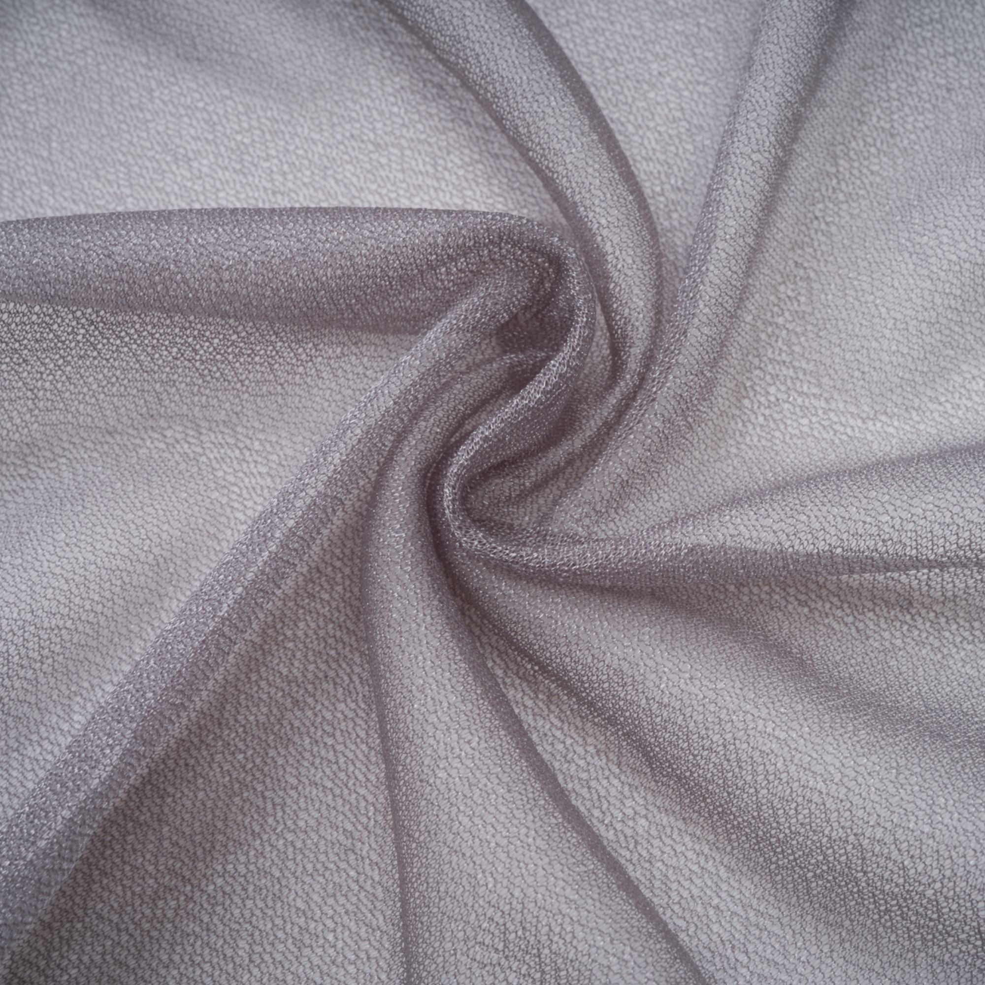 Hannabella – Graues, asymmetrisches Minikleid mit Rüschen und Blumenmuster