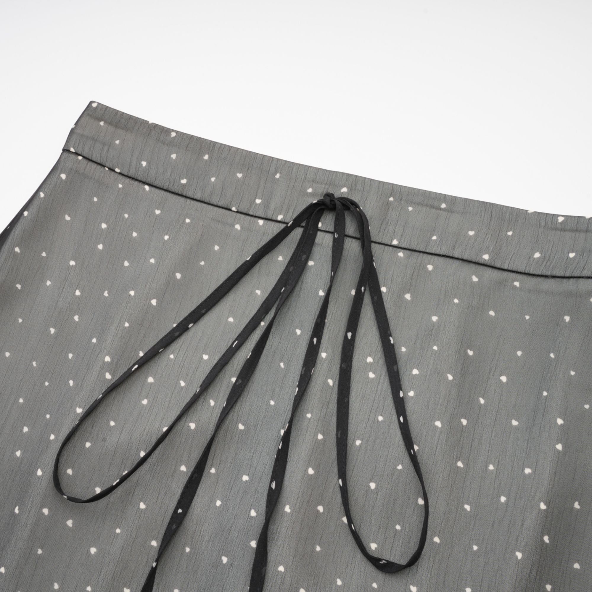 Gisèle tie-waisted polka-dot print skirt