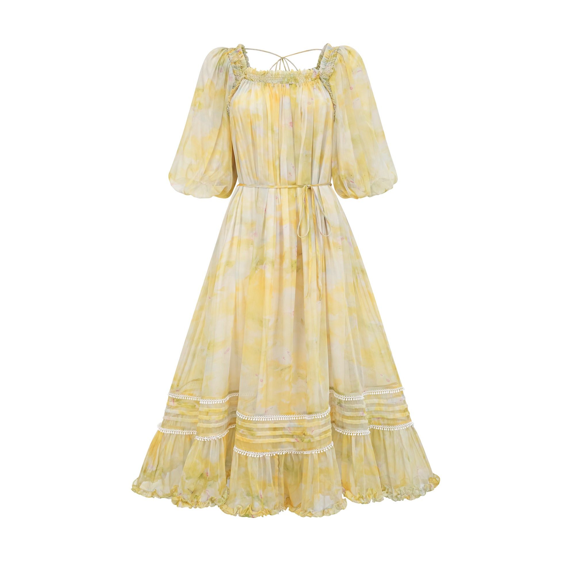 Fabienne ruffled midi dress