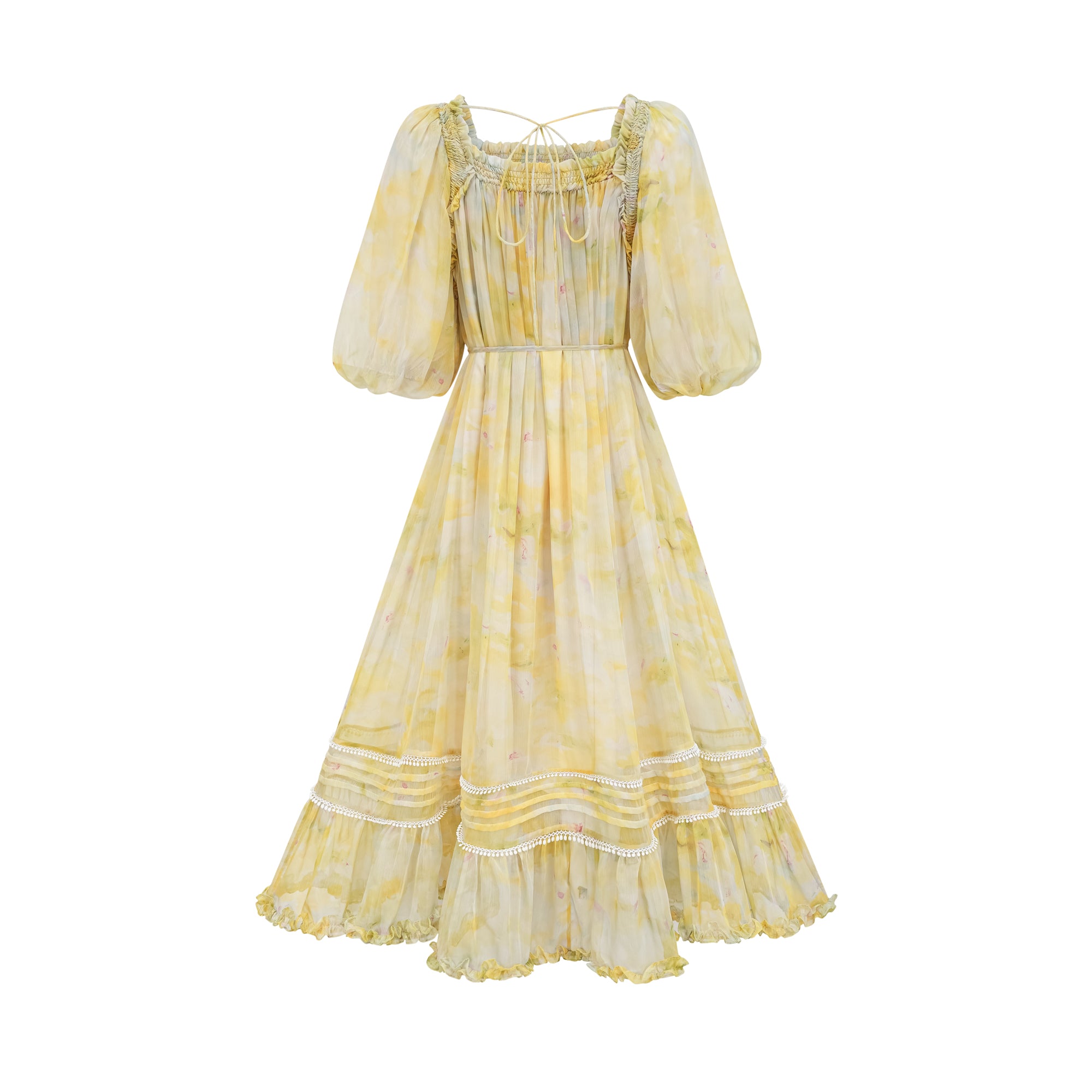 Fabienne ruffled midi dress