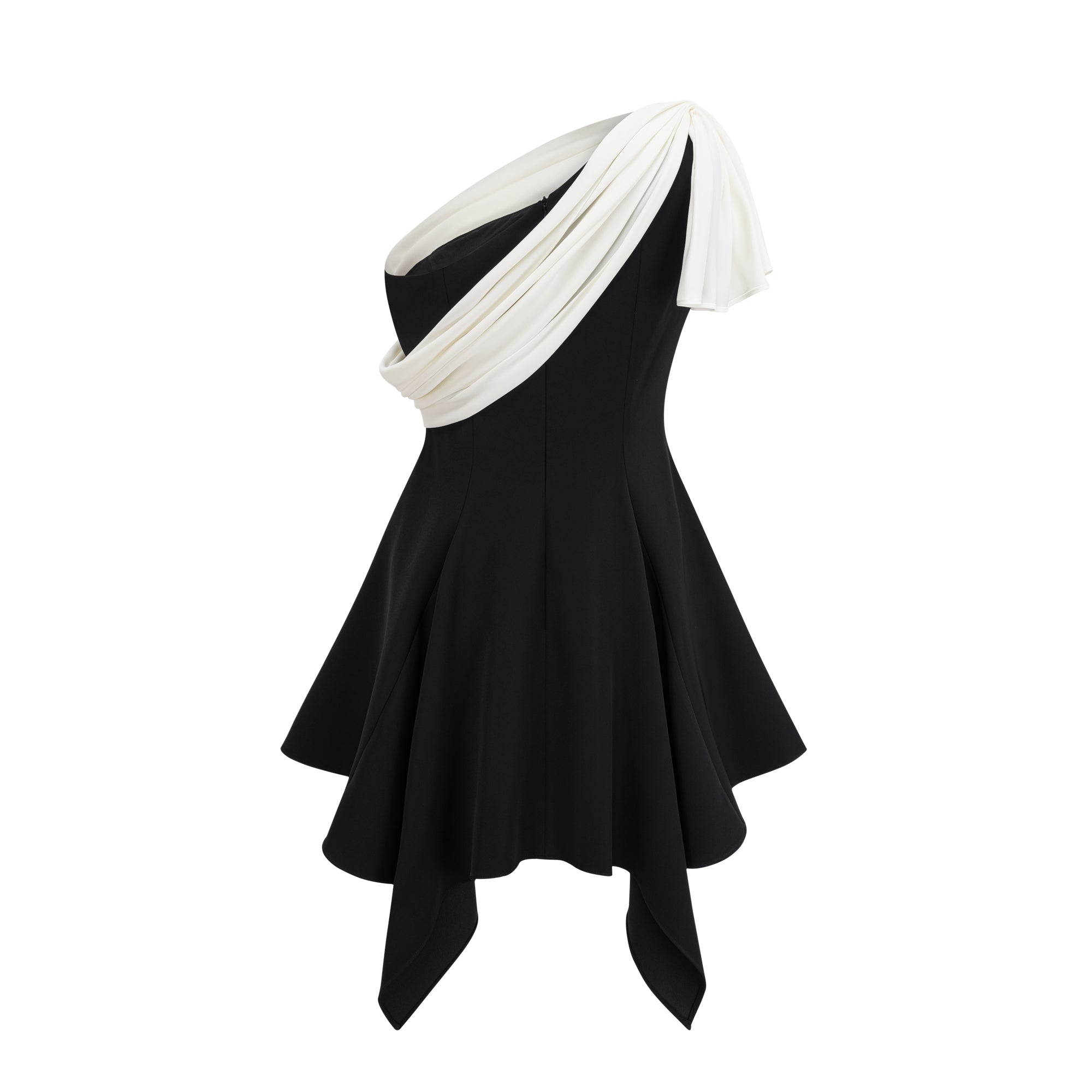 Émeline asymmetric mini dress