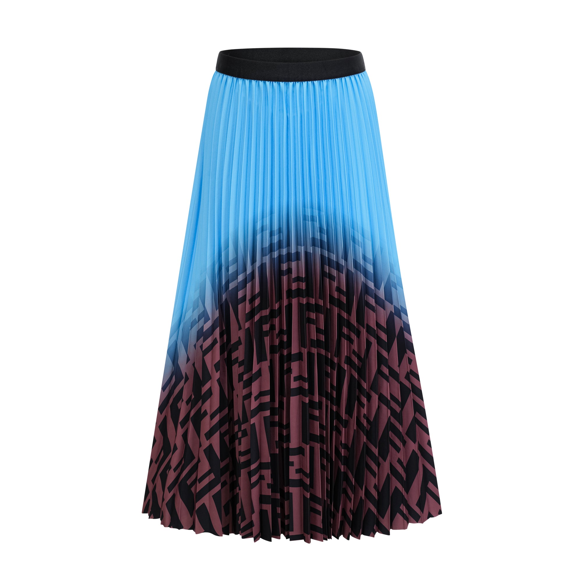 Désirée color-block pleated top & skirt matching set