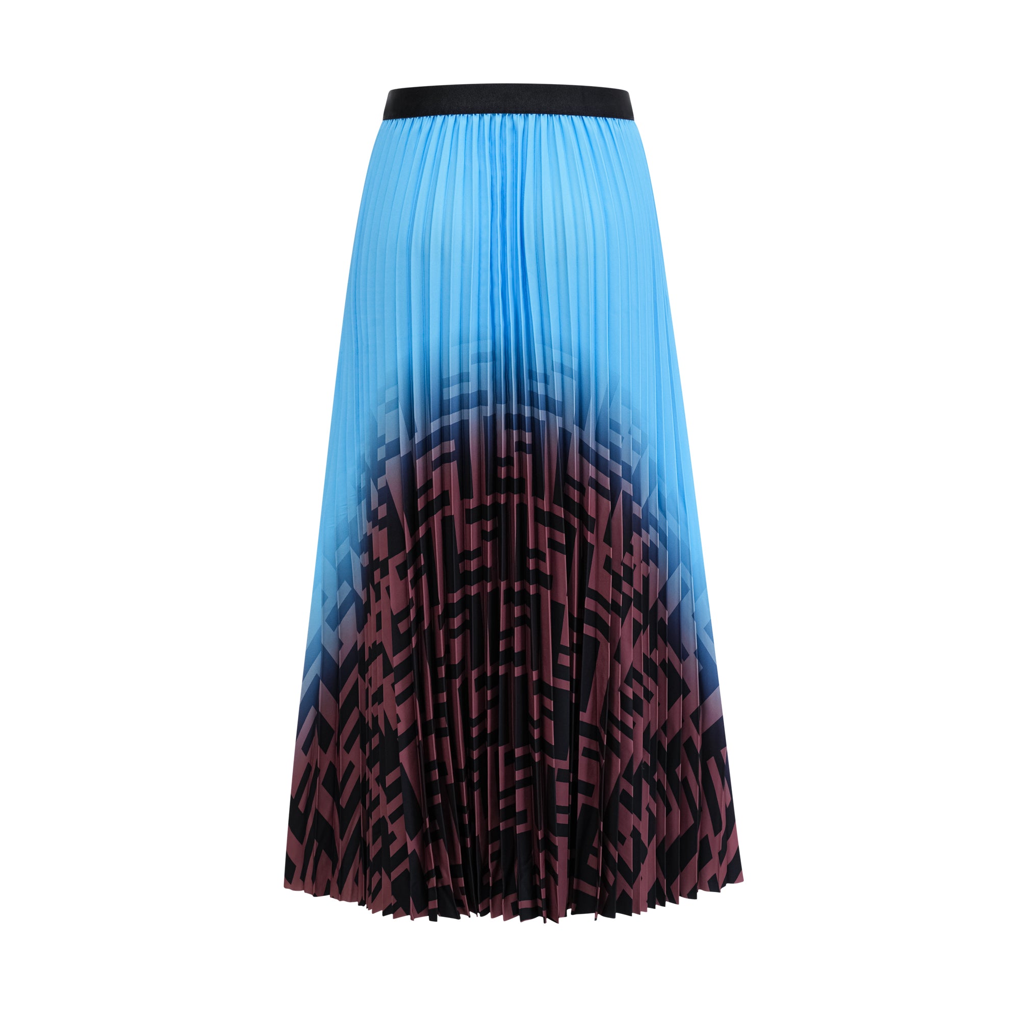 Désirée color-block pleated top & skirt matching set