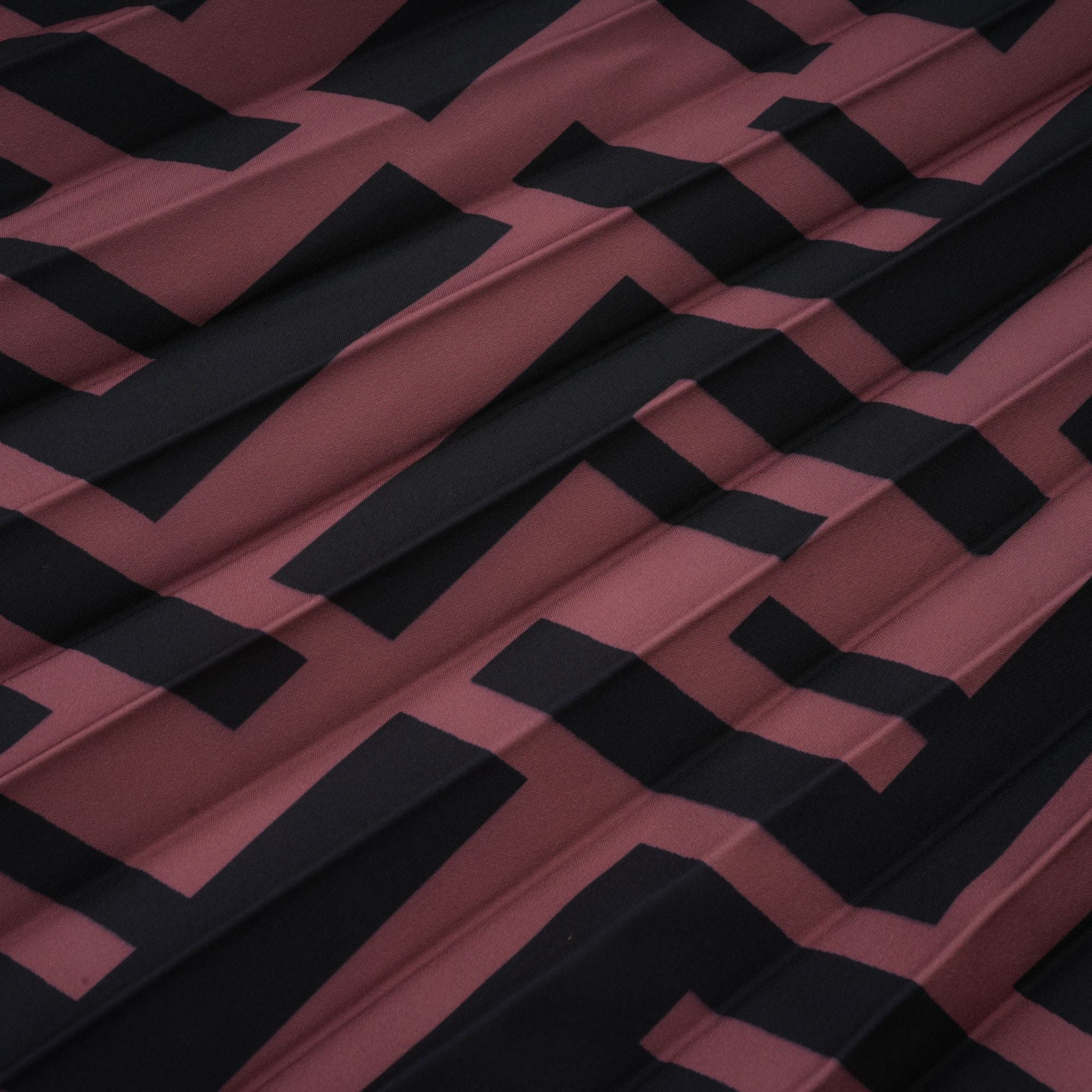 Passendes Set aus Plissee-Oberteil und Rock im Farbblockdesign Désirée 