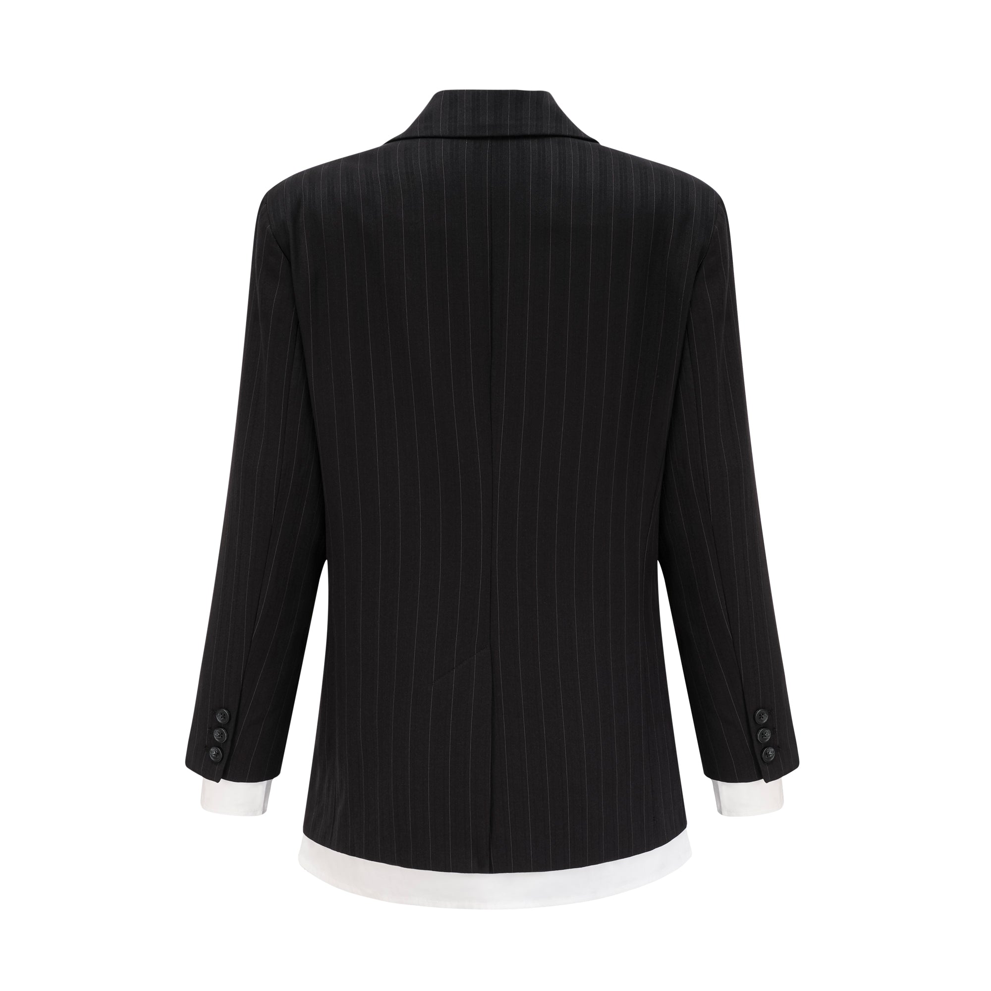 Titania single-breasted pinstripe jacket