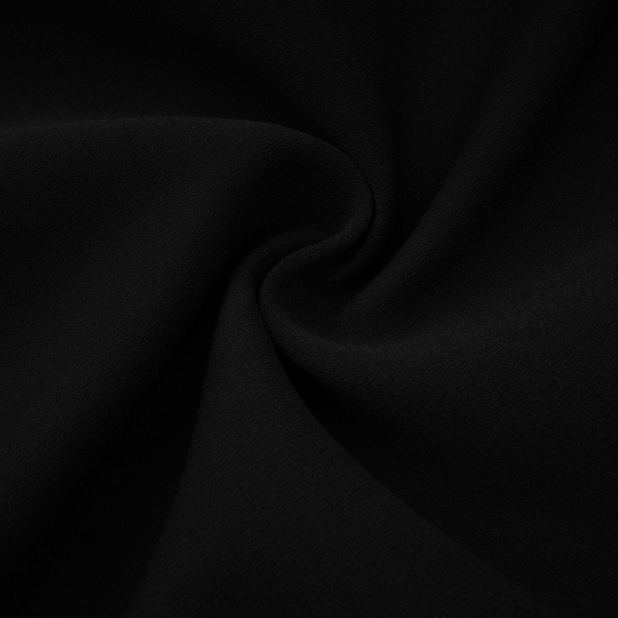 Schwarzes, mit Kristallen verziertes Midikleid von Maëlys