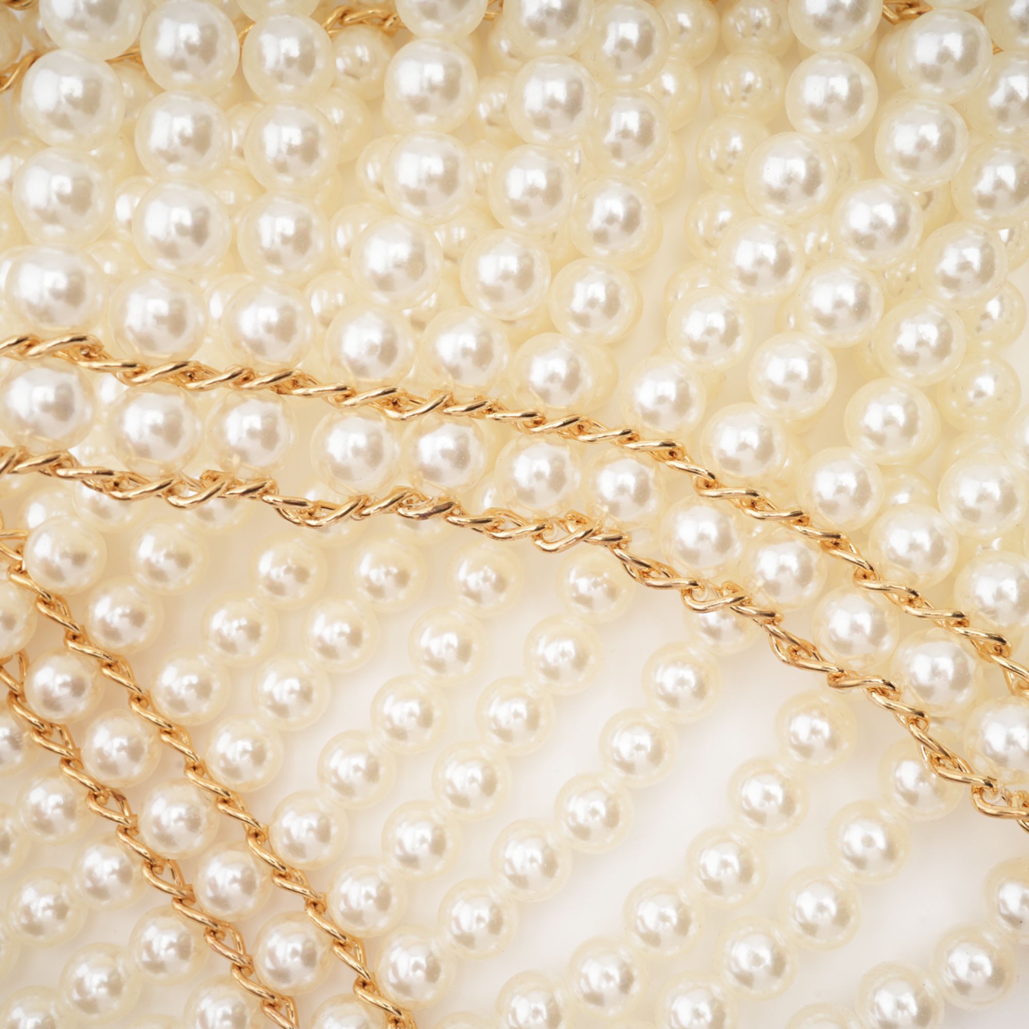 Pauline faux-pearl shawl