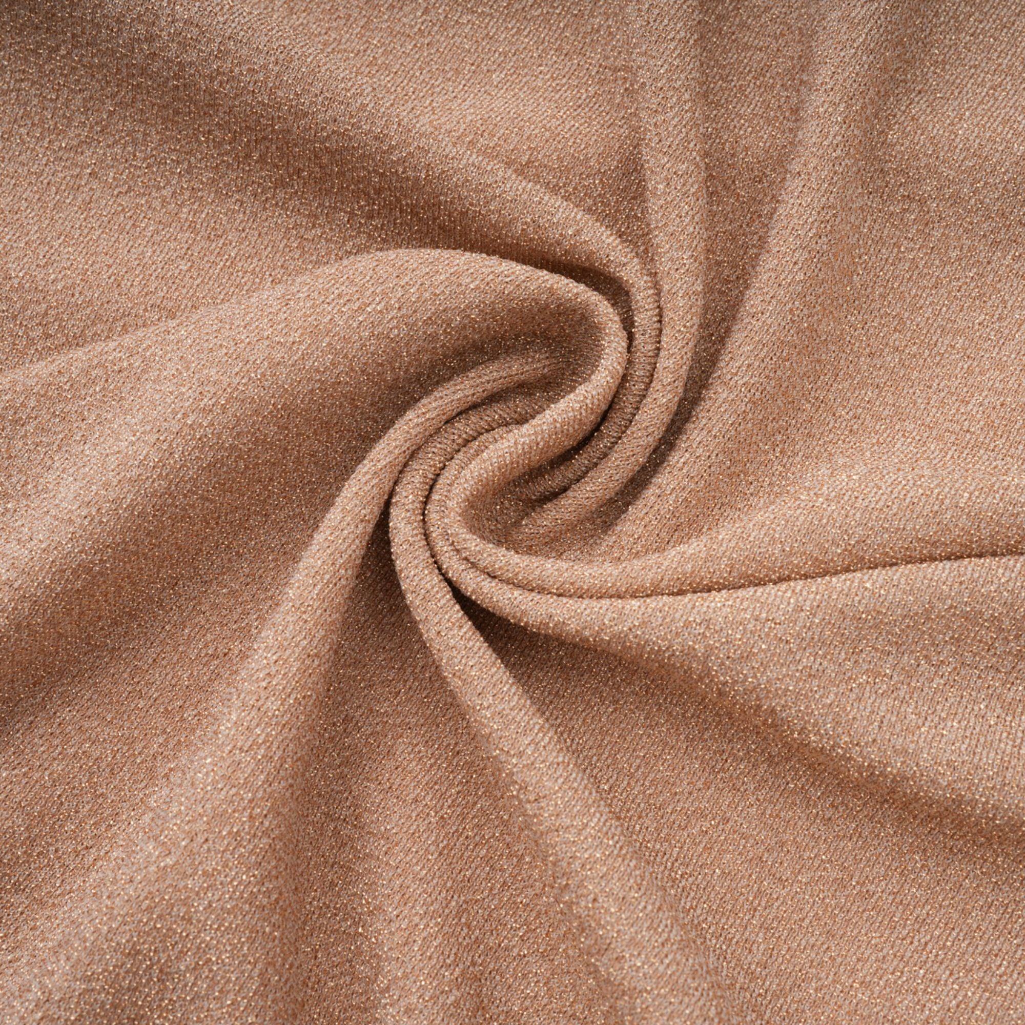 فستان روزالي ماكسي ذهبي غير متماثل مطوي