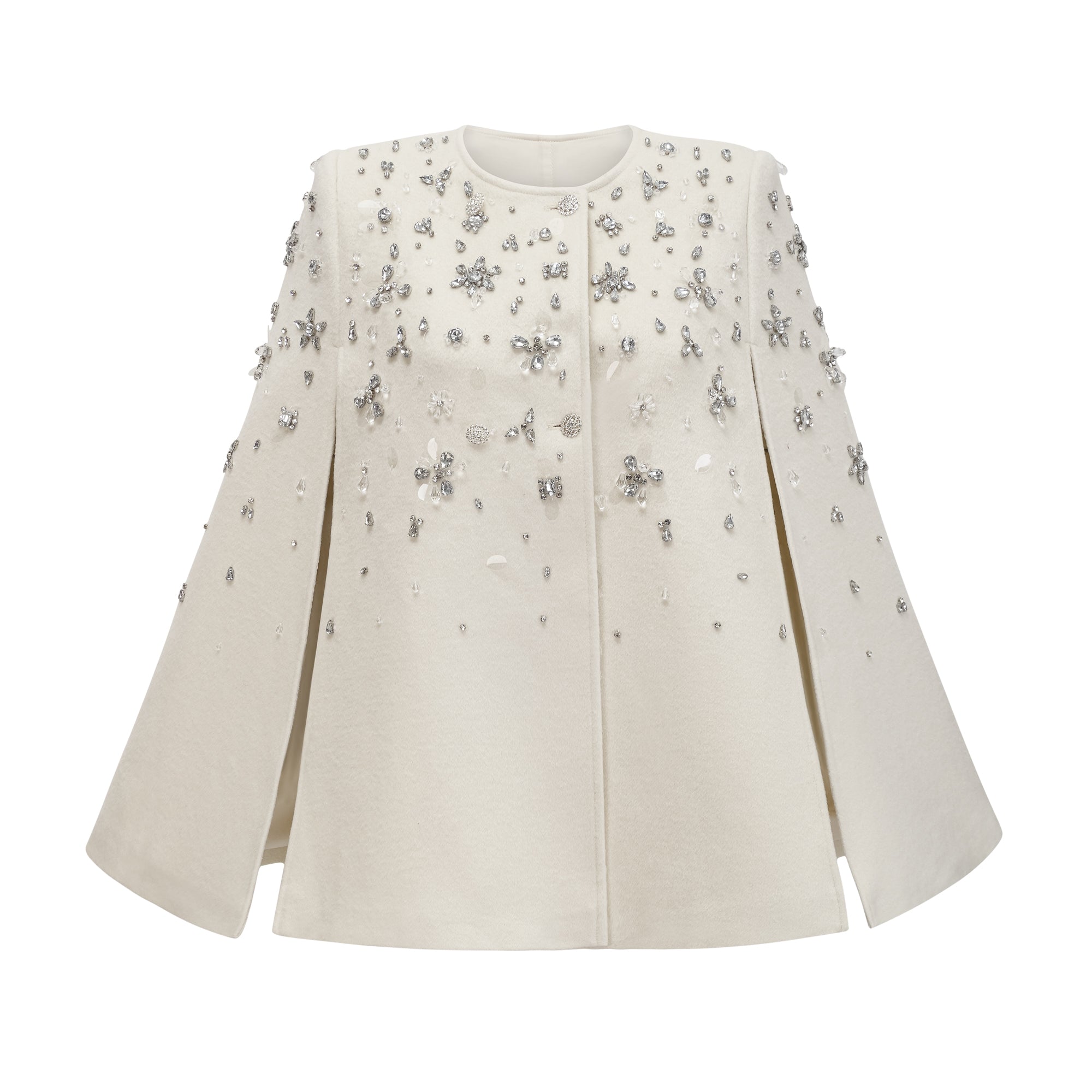 Éléonore embellished cape-design jacket