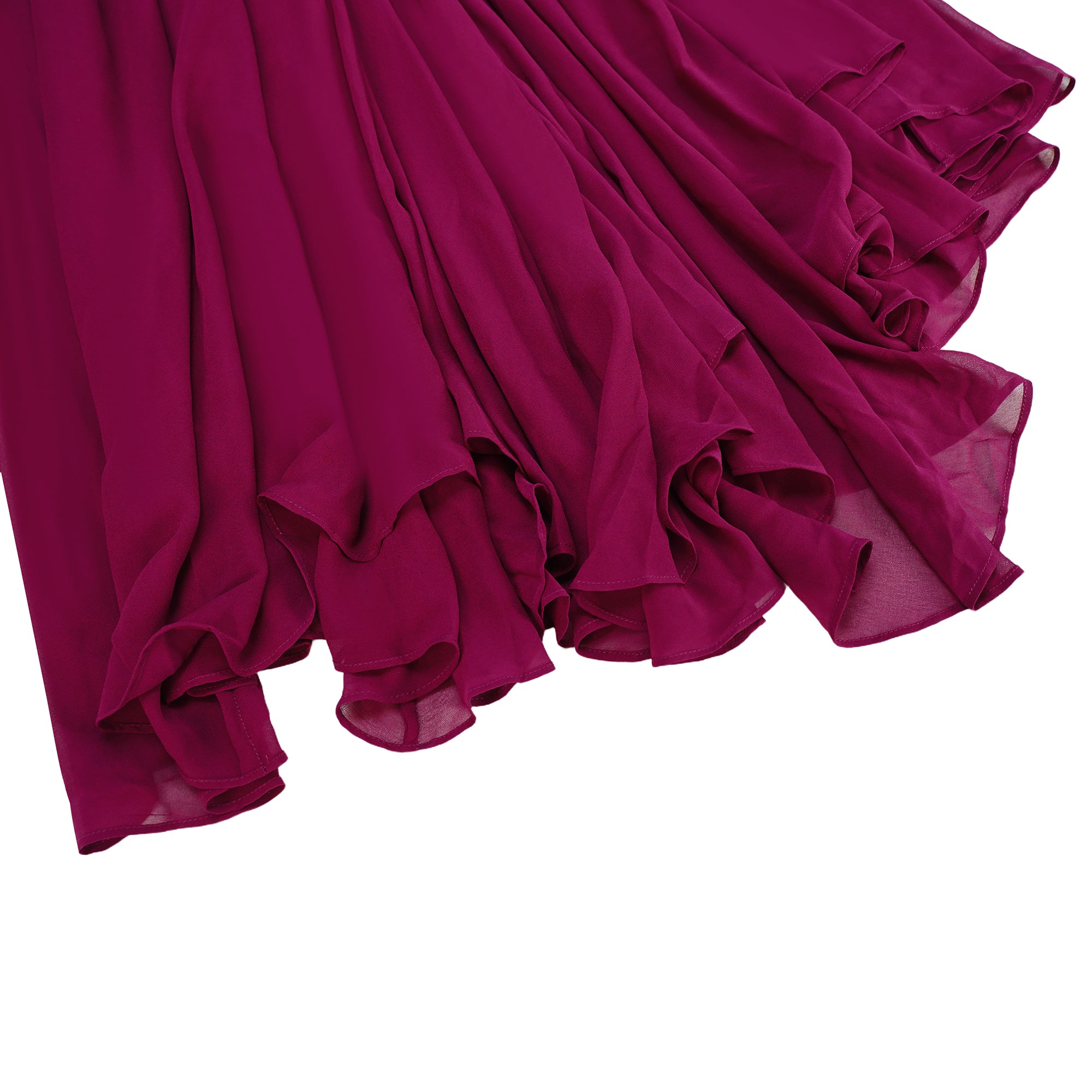 طقم تنورة وتنورة من التول المكشكش محايد من Pénombre