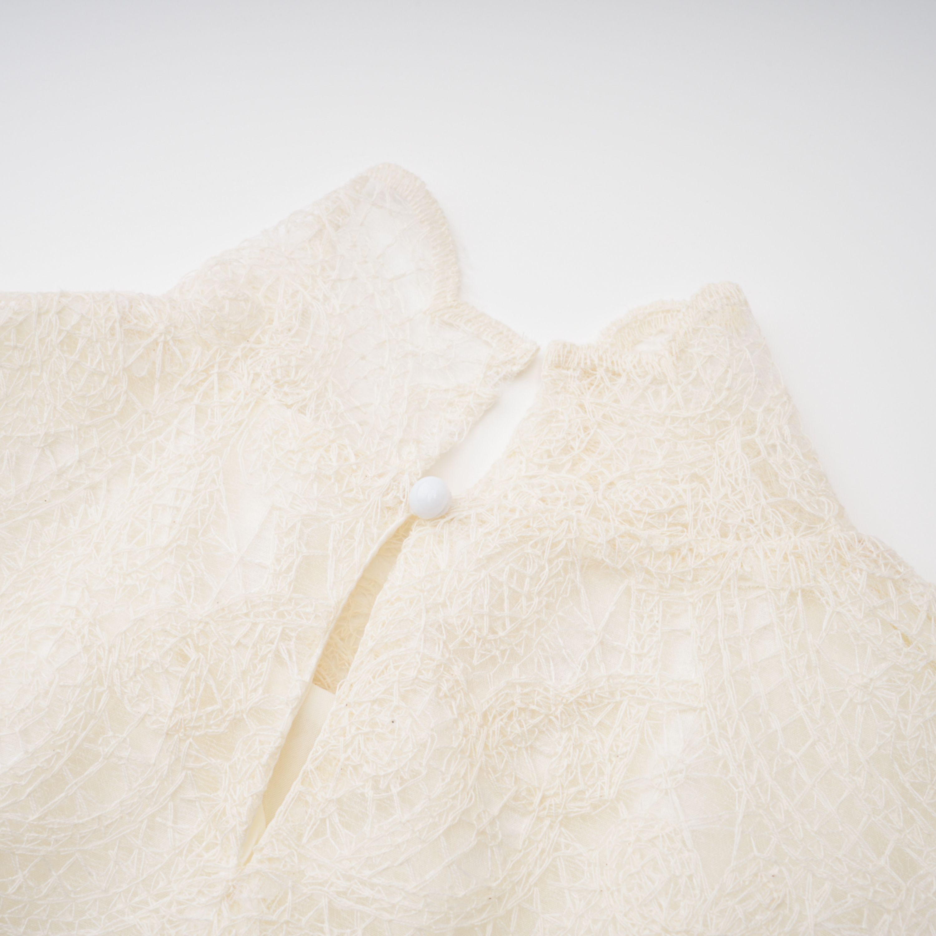 White Lace Blouse & Skirt Set