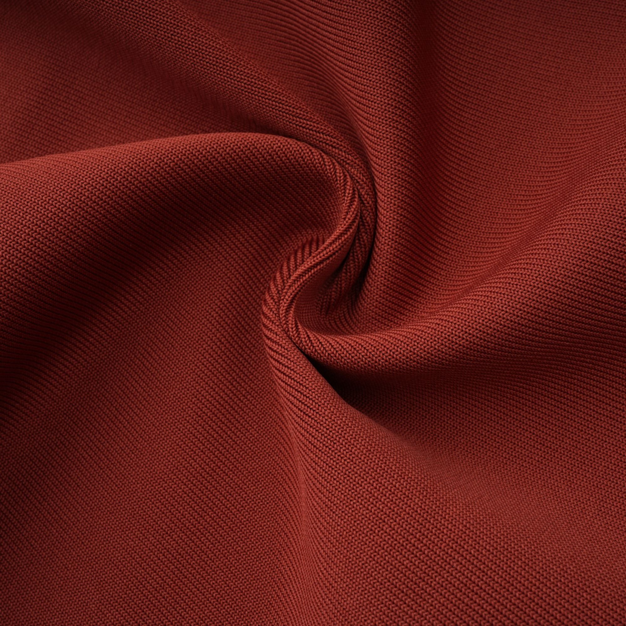 فستان ميليساند ماكسي أحمر صدئ بفتحة رقبة على شكل حرف V مع هامش