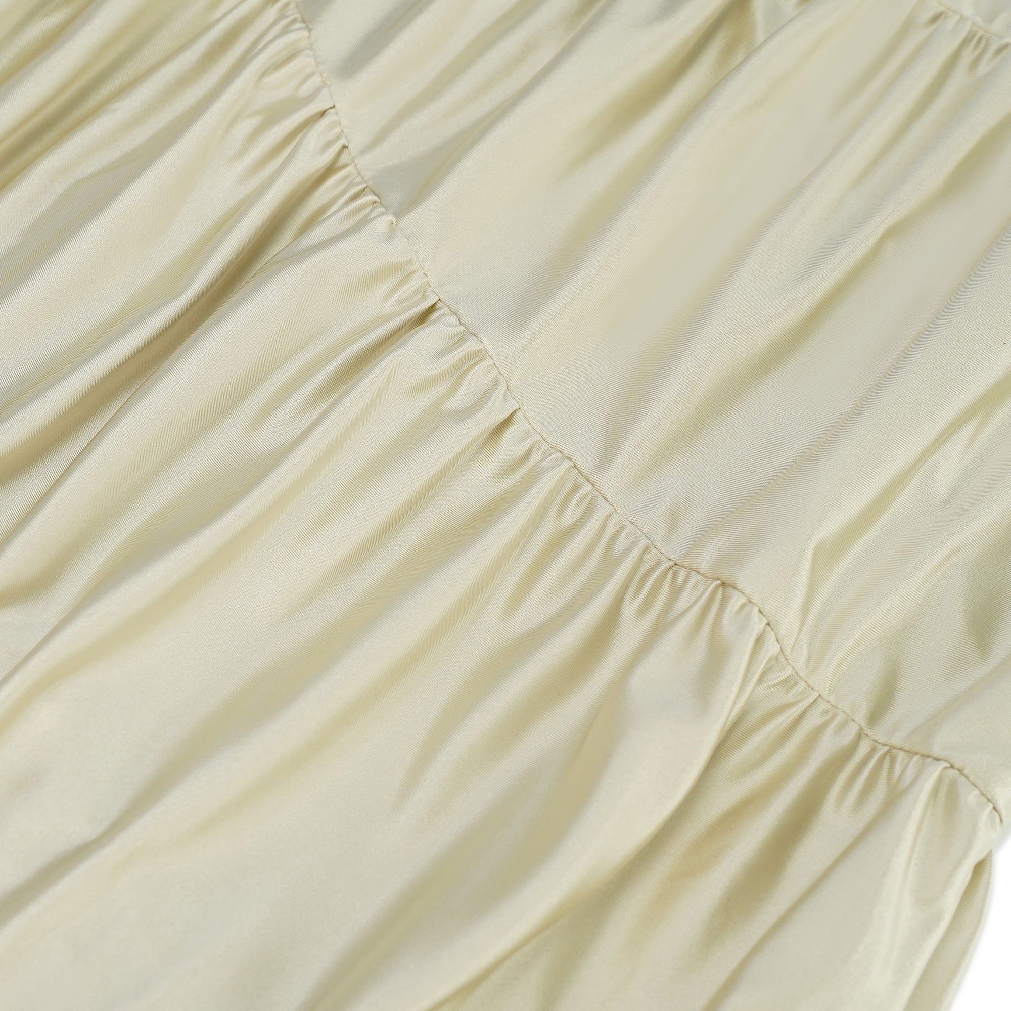 Cecilia Neutral Sea Ammonite Shirred Maxi Dress