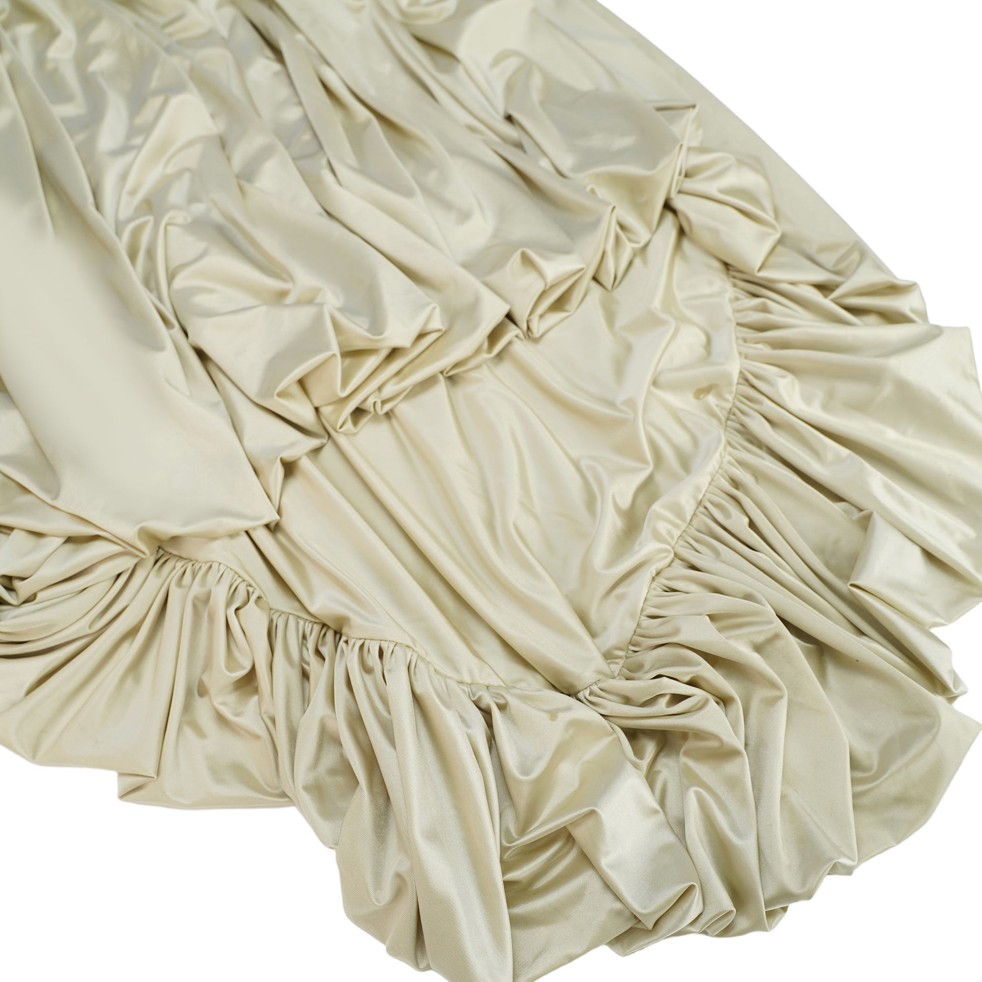 Cecilia Neutral Sea Ammonite Shirred Maxi Dress