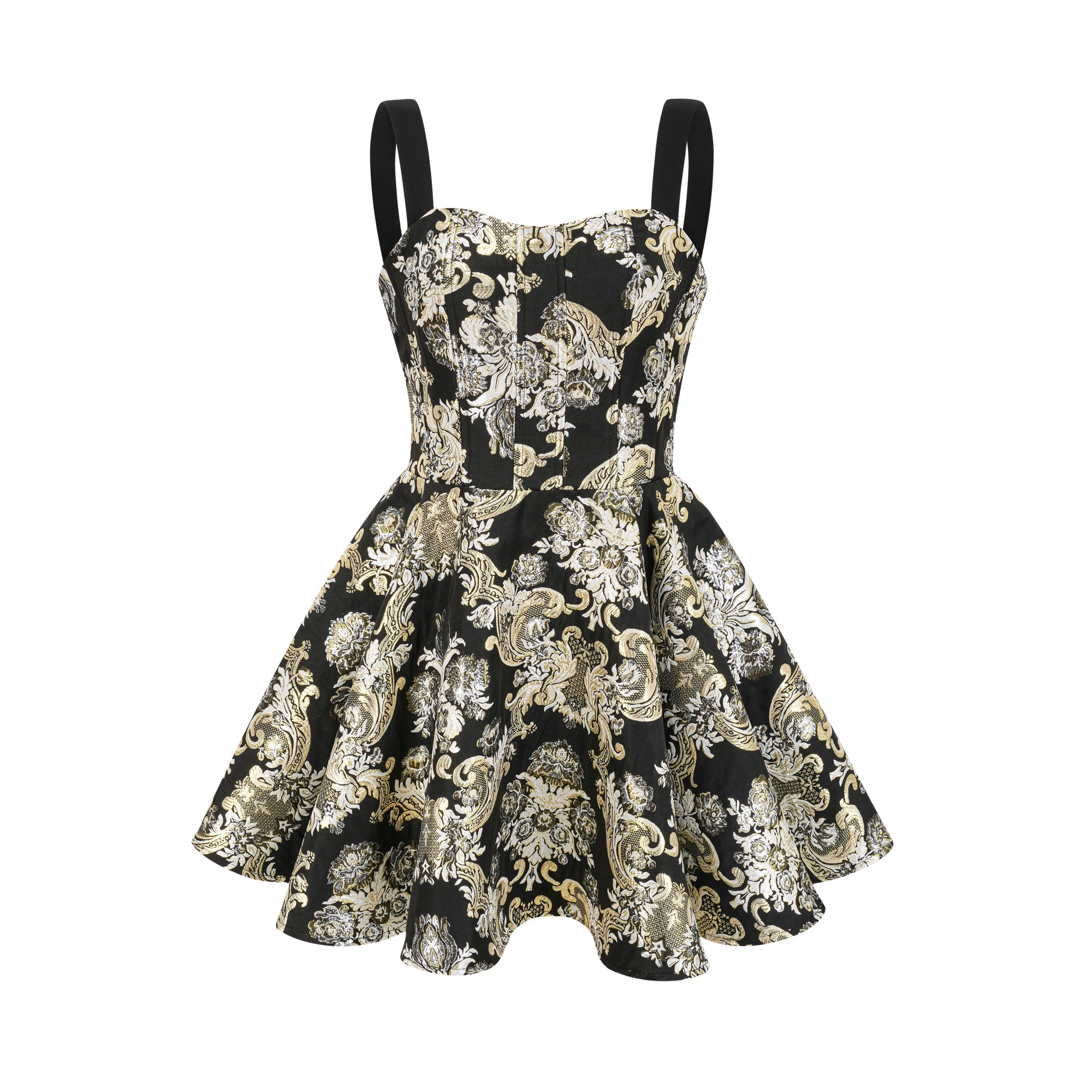 Lucile gemustertes Jacquard-Minikleid