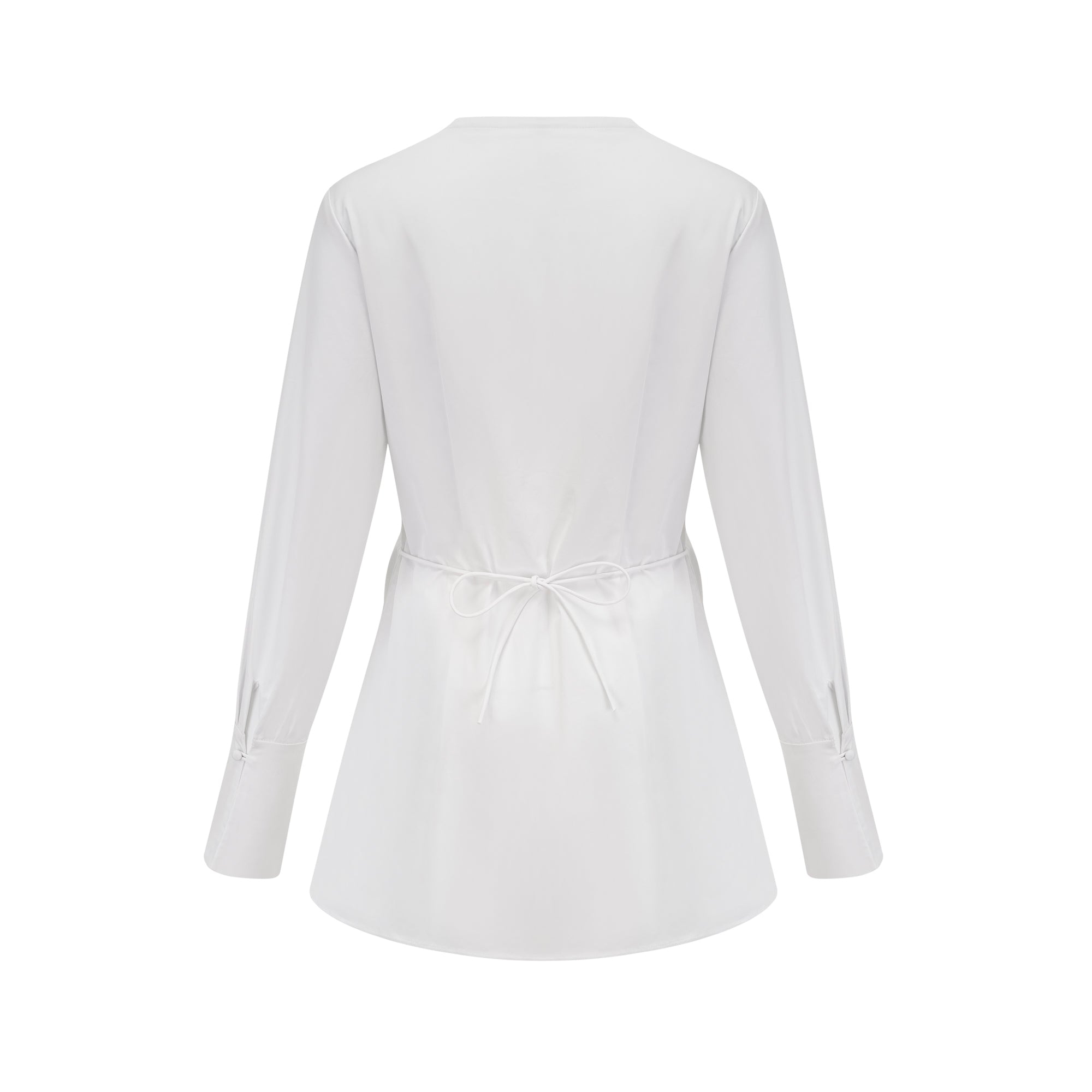 Dina pleat-detail shirt dress