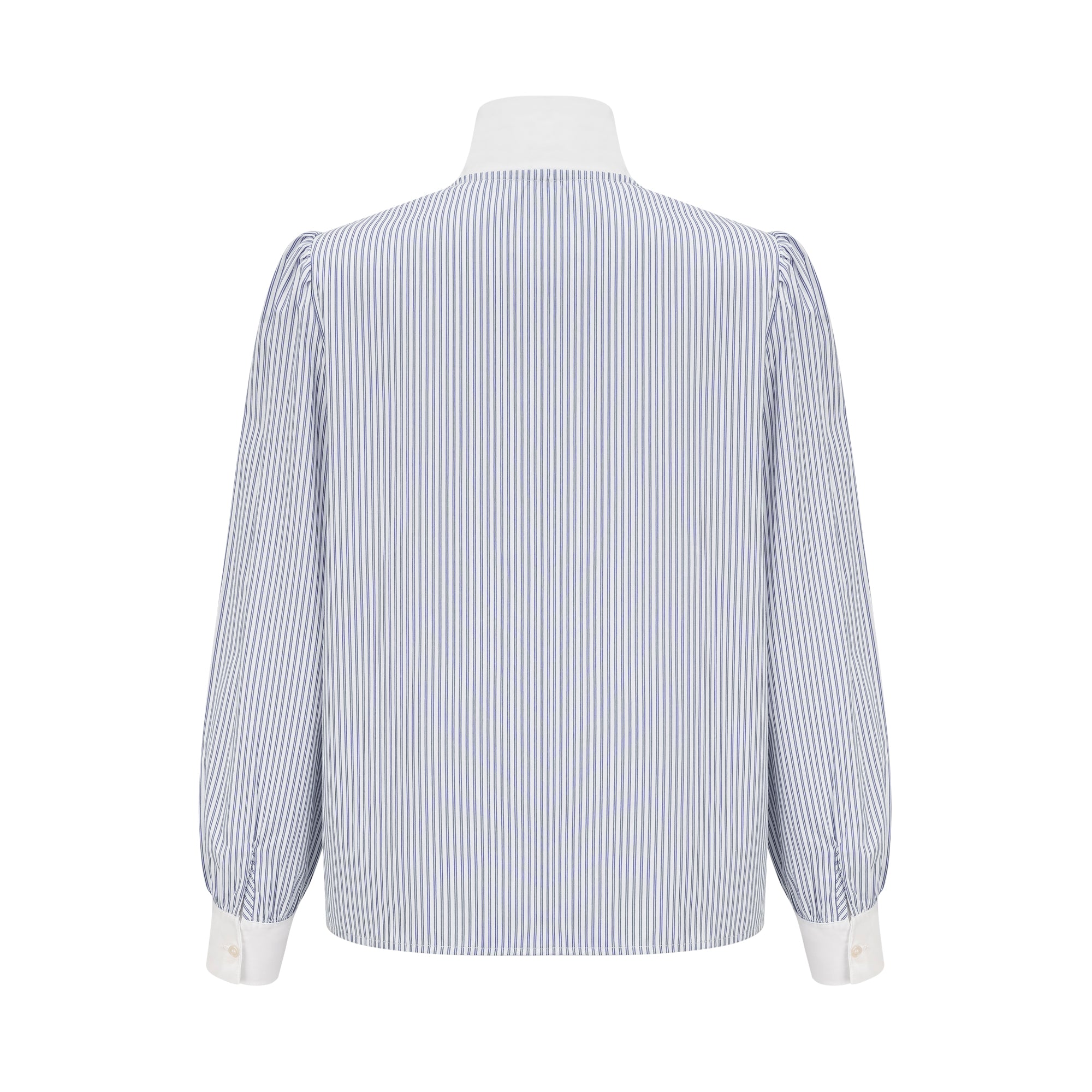 Janelle tie-front striped shirt